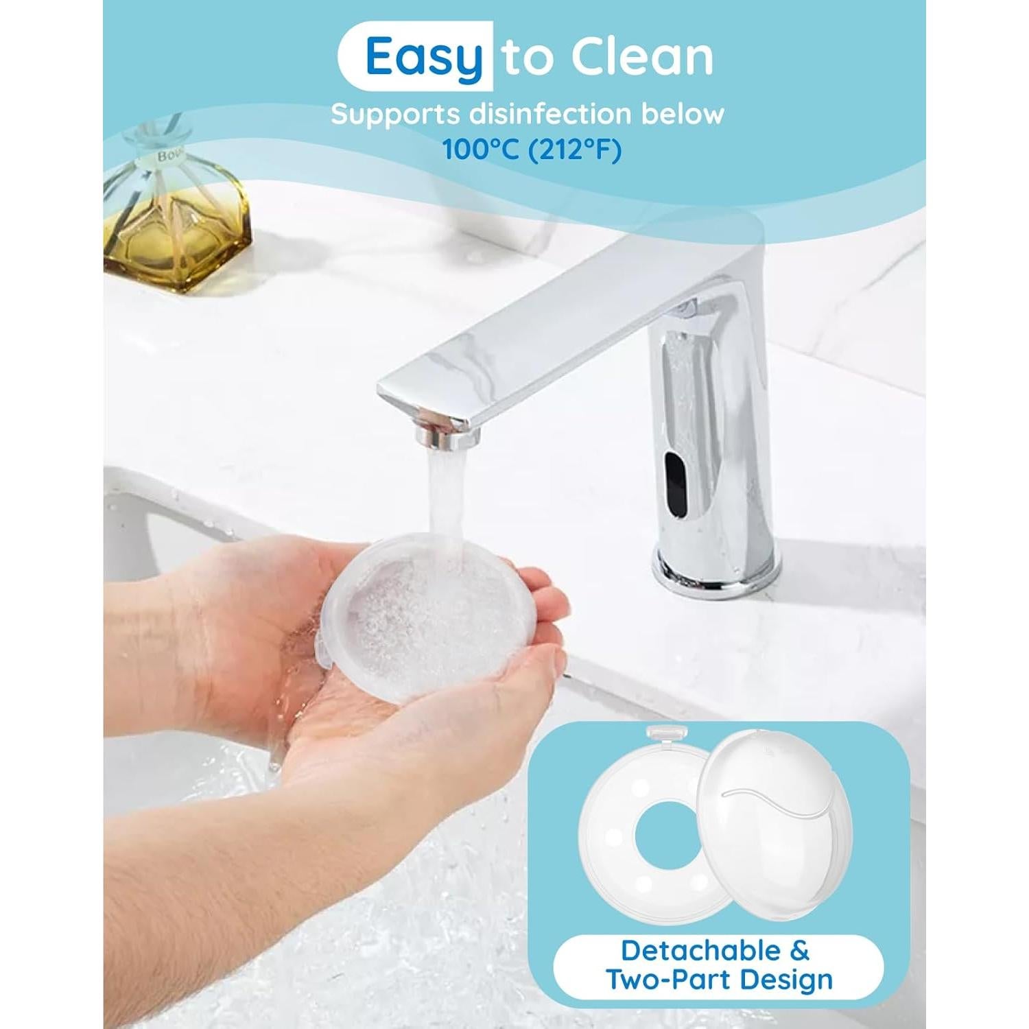 Colector de Leche Materna Lilian&Gema - 2 Piezas Silicona Blanca