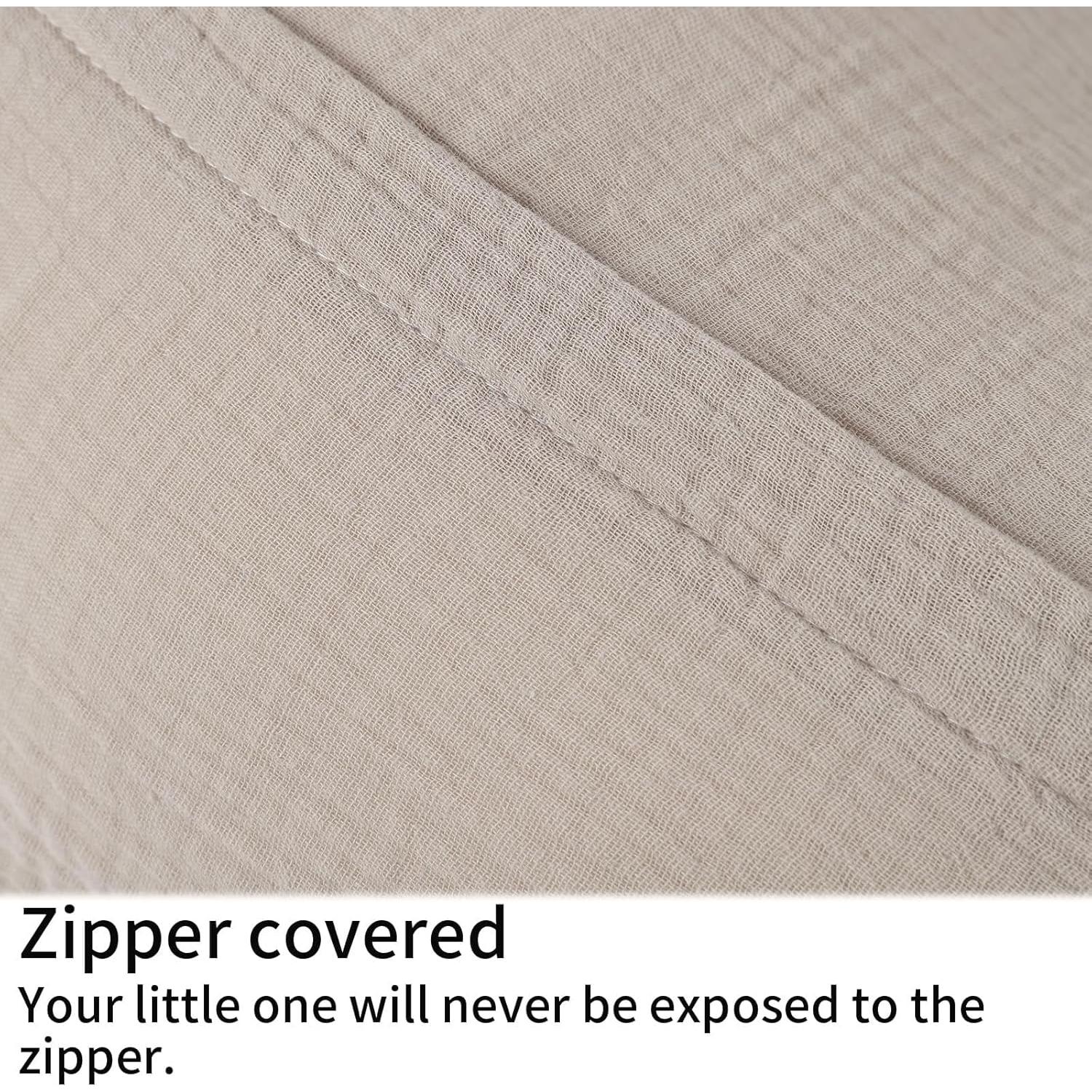 Funda de Almohada de Lactancia Onacosht 100% Algodón Estándar Niebla