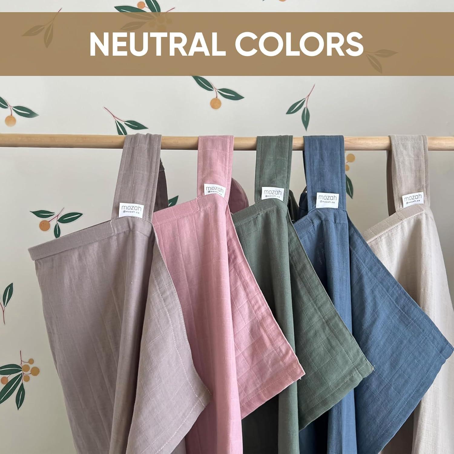 Cubierta de Lactancia MOZAH 100% Algodón Orgánico Verde Romano