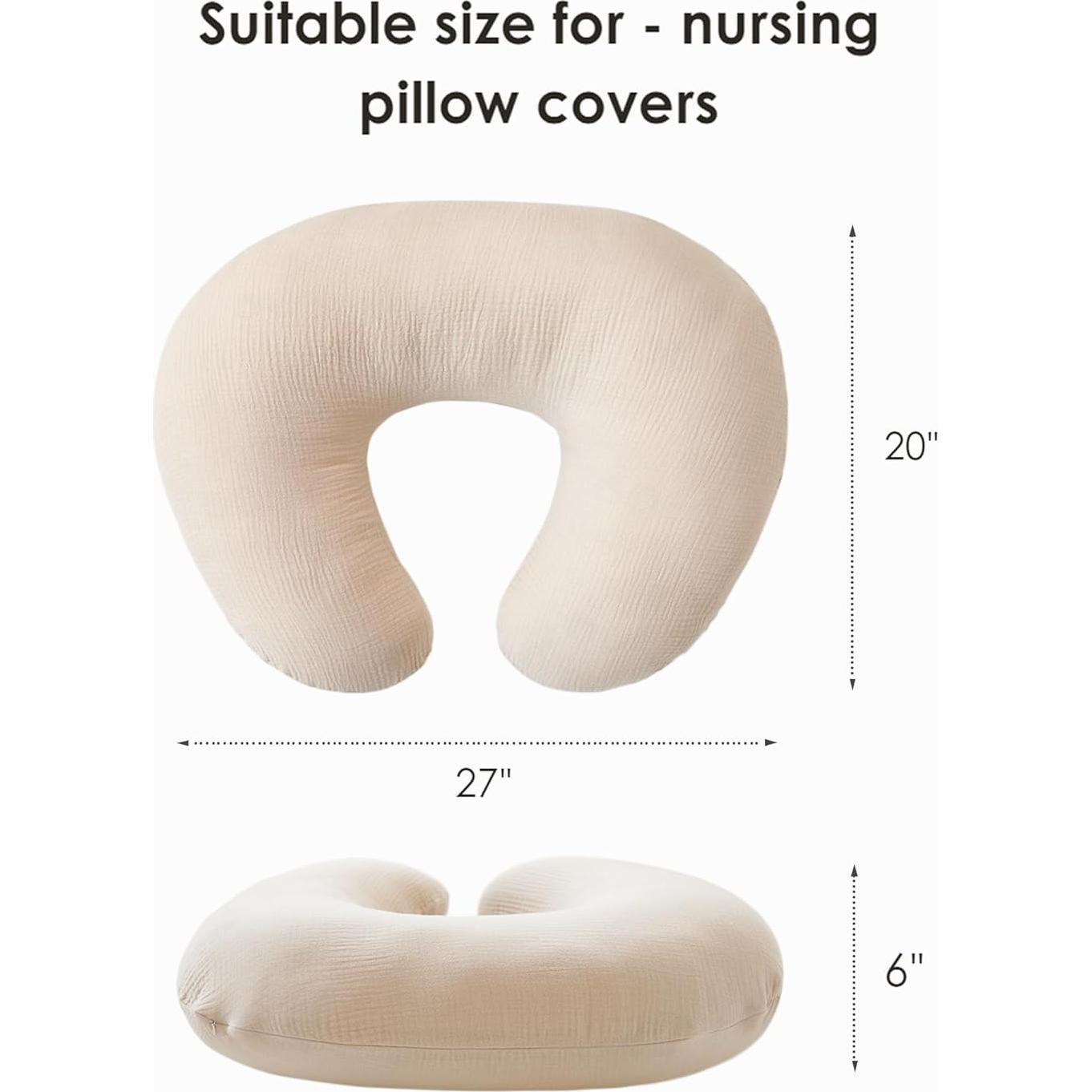 Funda de Almohada de Lactancia MairMore 100% Algodón 2 Piezas