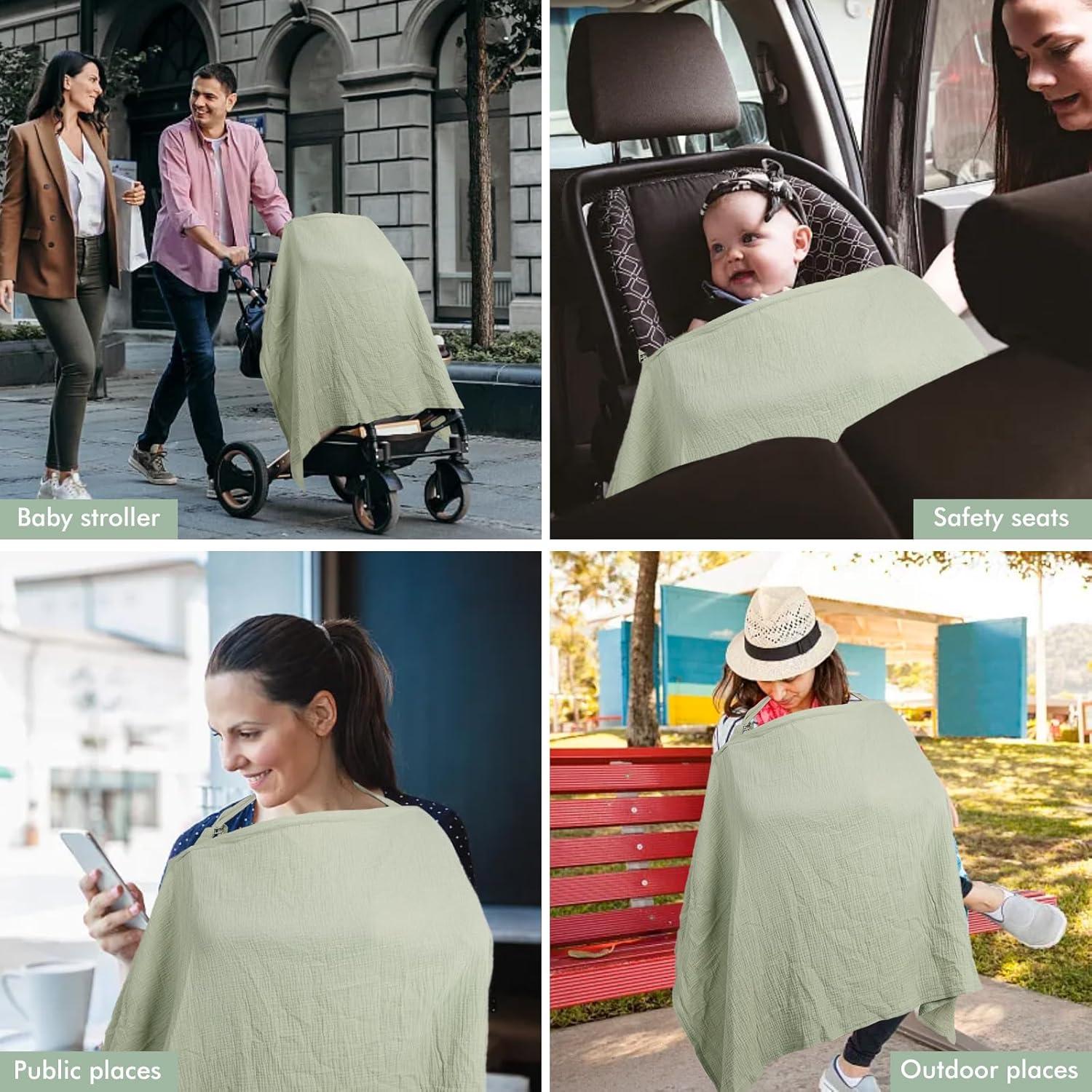 Cubierta de Lactancia LALIFIT 100% Algodón Extra Grande 125x69.5cm