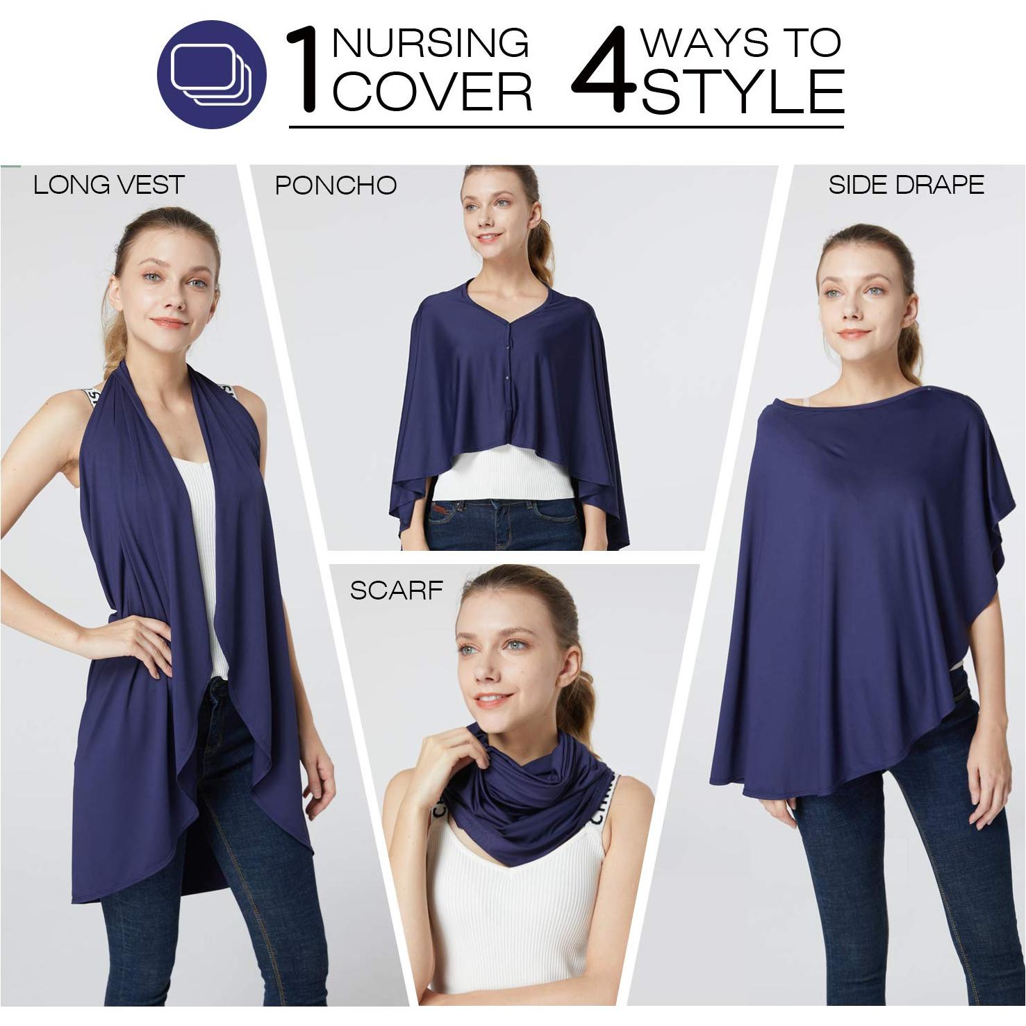 Cubierta de Lactancia Multiusos Kefee Kol Azul 360°