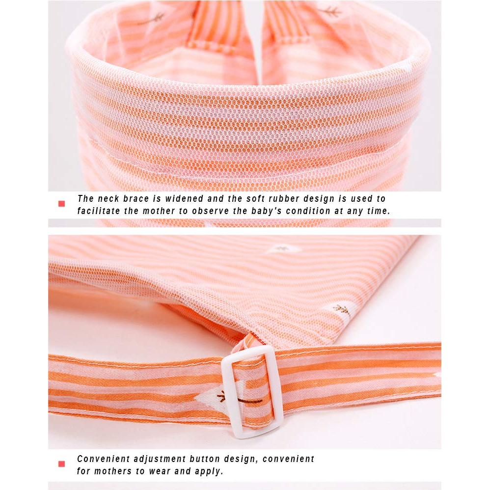 Cubierta de Lactancia Rosa Algodón Suave con Encaje 96x70 cm