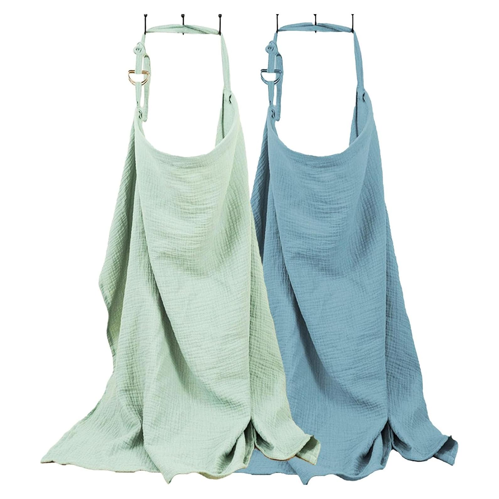 Cubierta de Lactancia 100% Algodón Muselina Ajustable - 2 Piezas