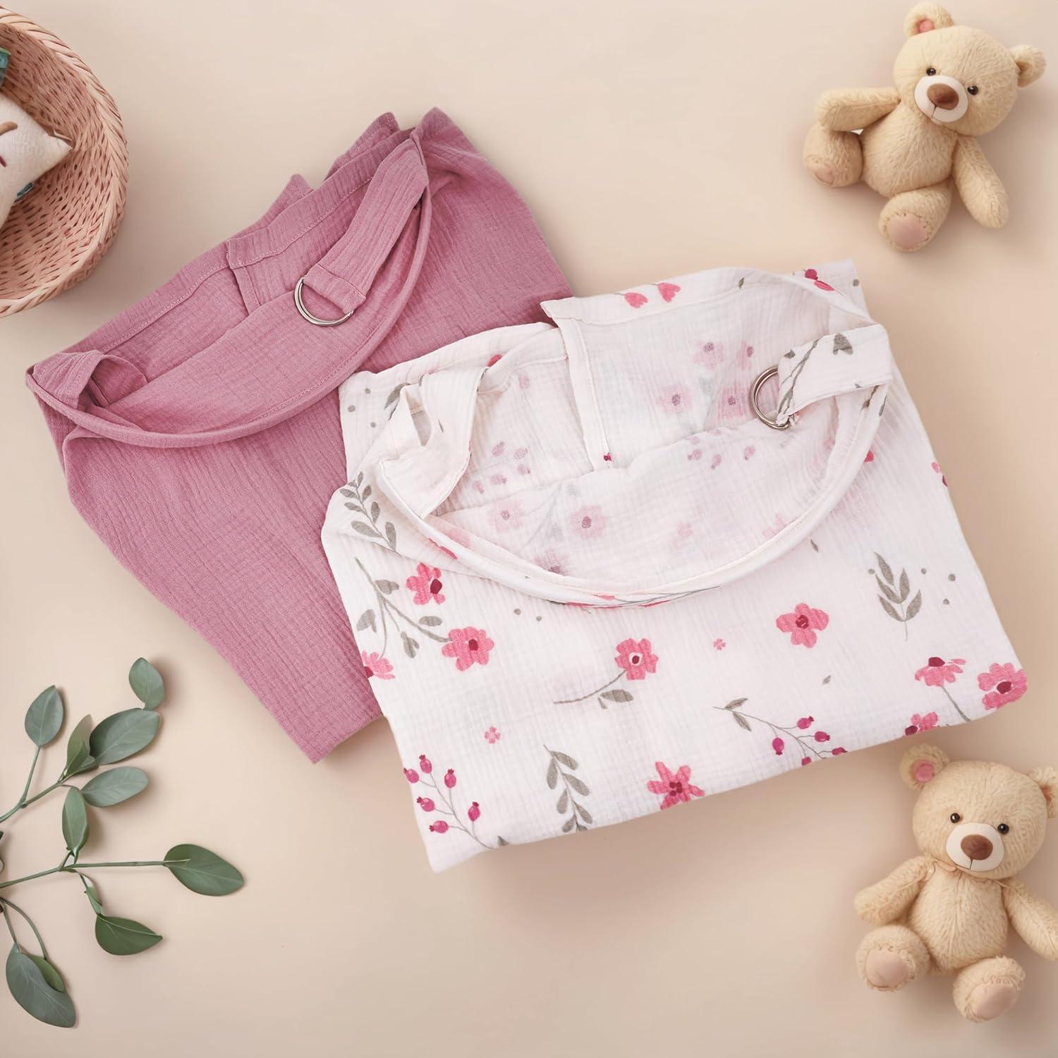 Pack de 2 Cubiertas de Lactancia Muselina 100% Algodón Ajustables