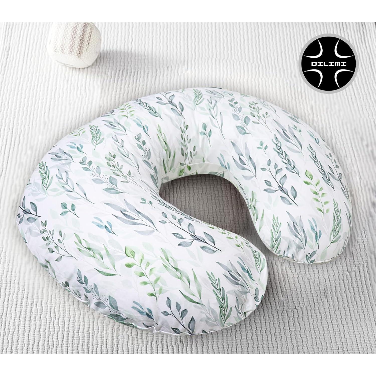 Funda de Almohada de Lactancia DILIMI Hoja Verde Suave