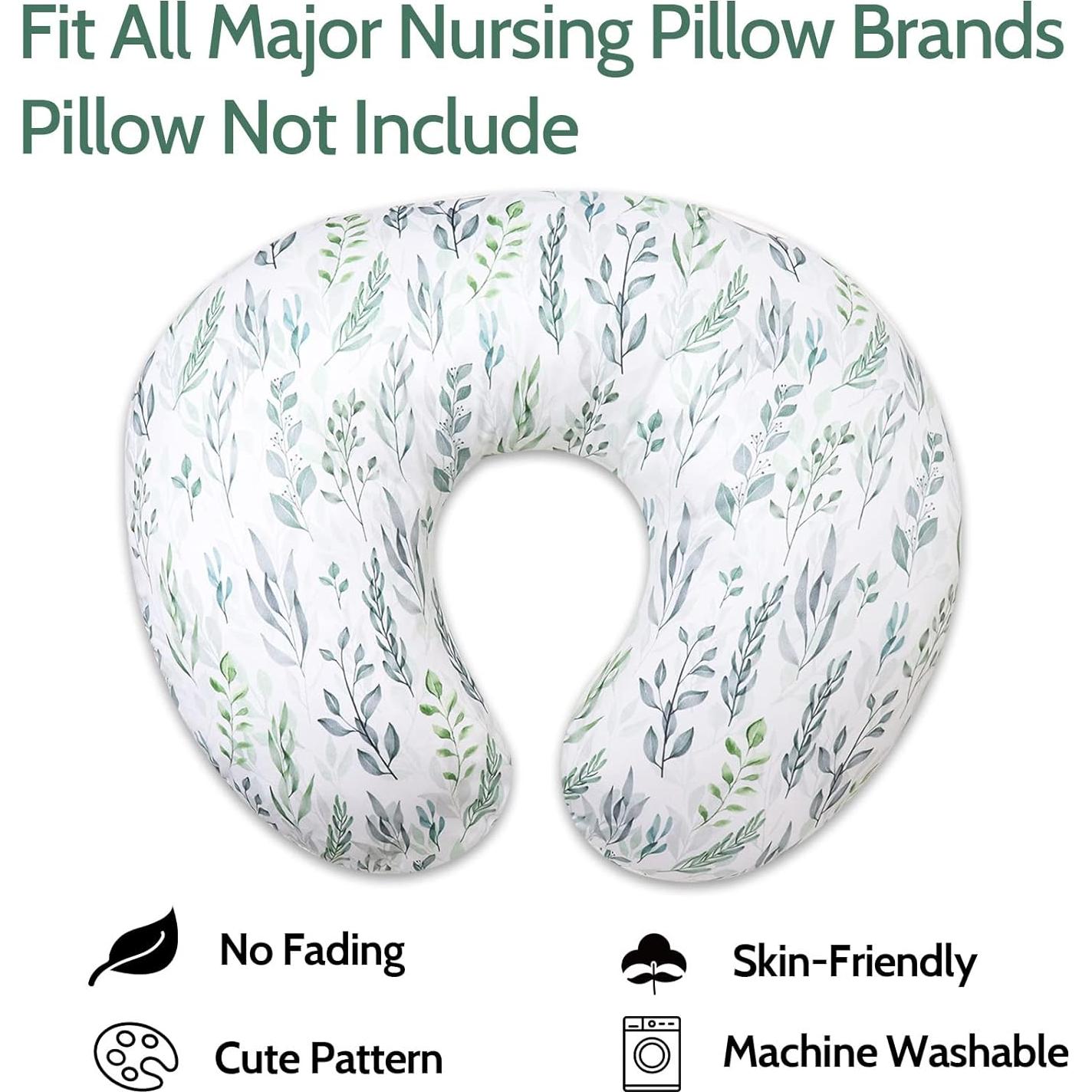 Funda de Almohada de Lactancia DILIMI Hoja Verde Suave