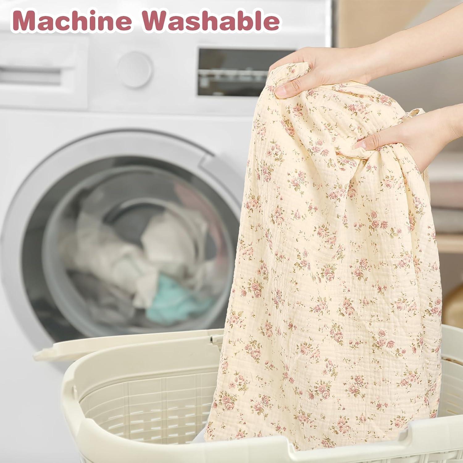 Cubierta de Lactancia Muslin ManFaiSky Floral - Ligera y Ajustable