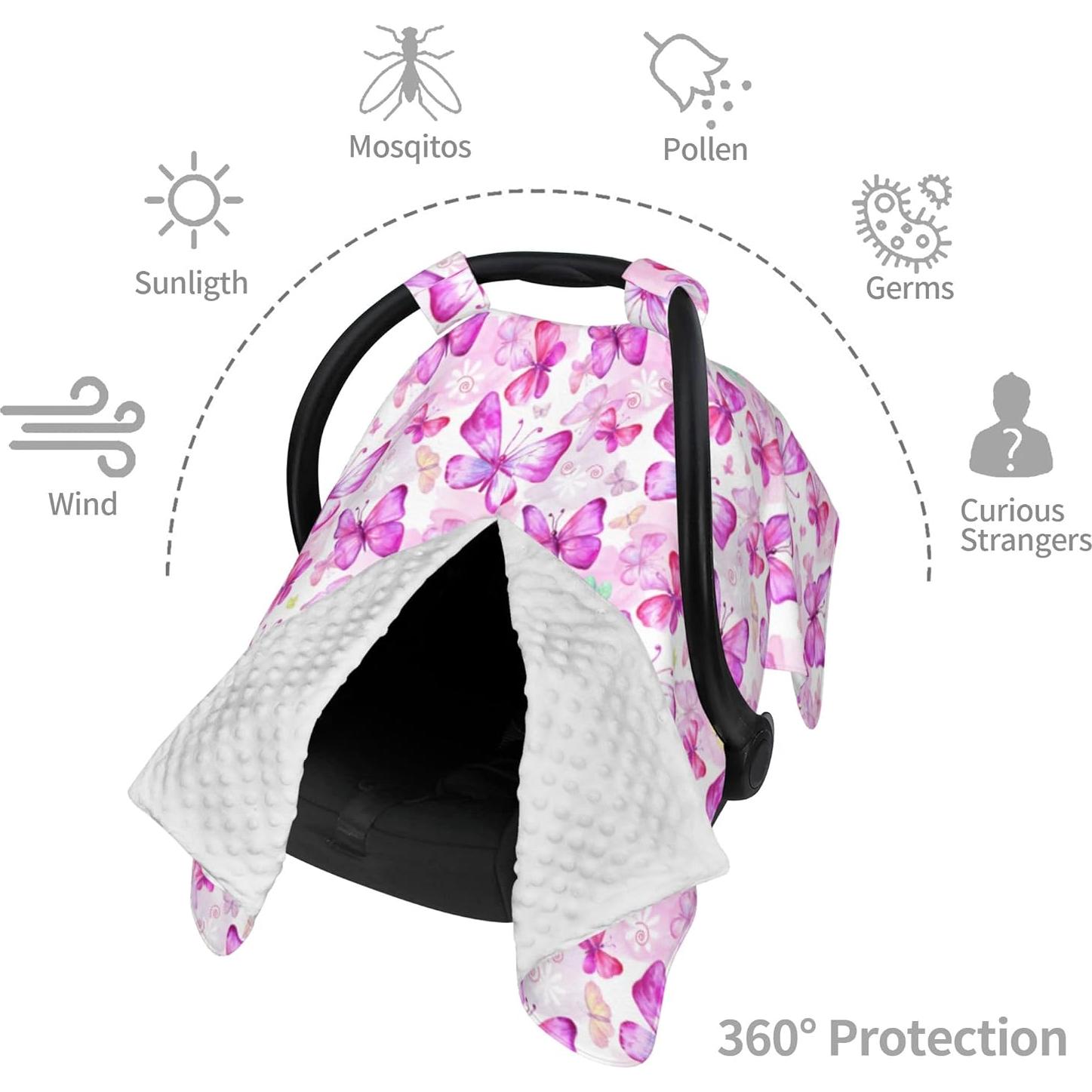 Cubierta Multiuso para Asiento de Auto Mariposa - Lactancia