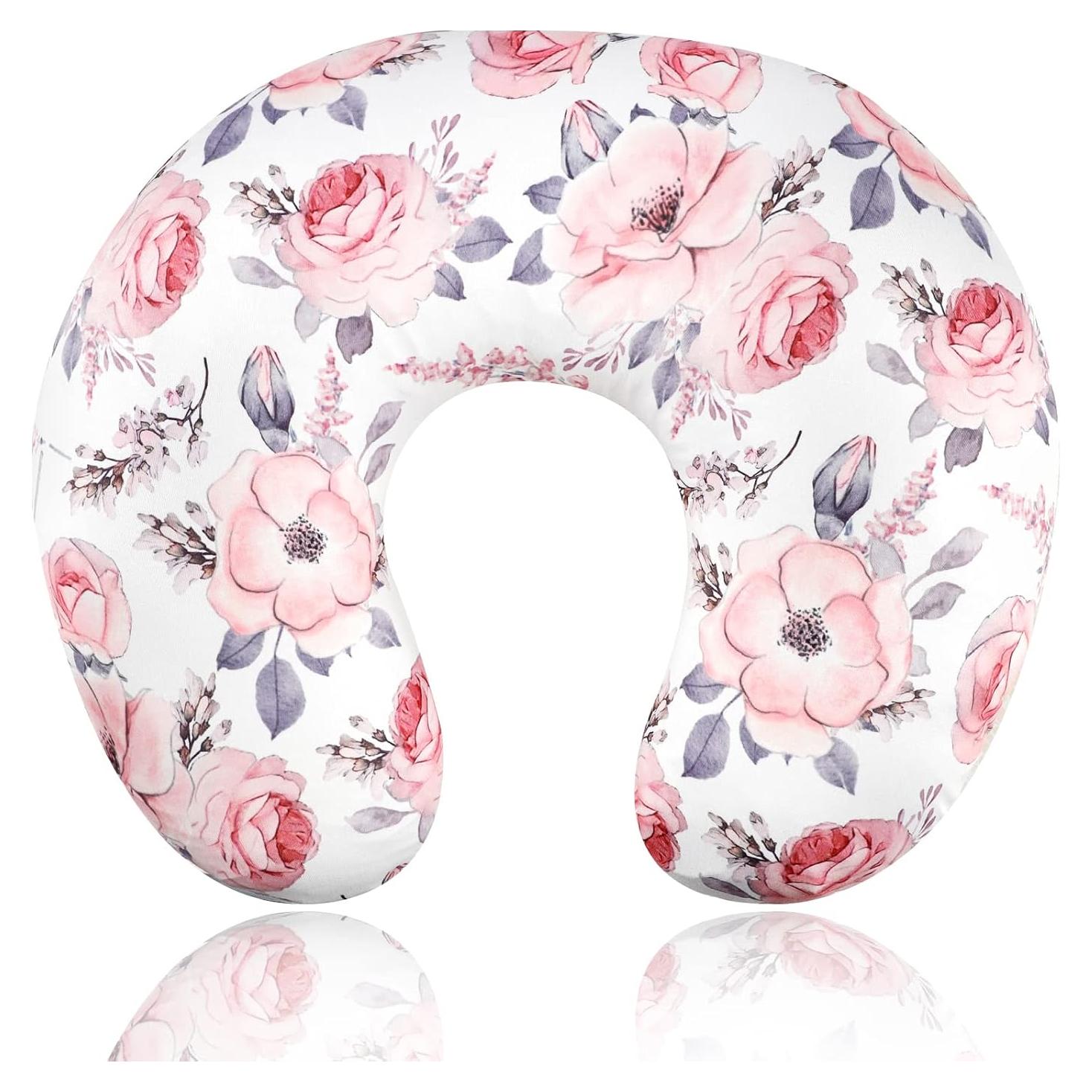 Funda de Almohada de Lactancia Floral SWESEN Rosa 20.6x20x3.2cm