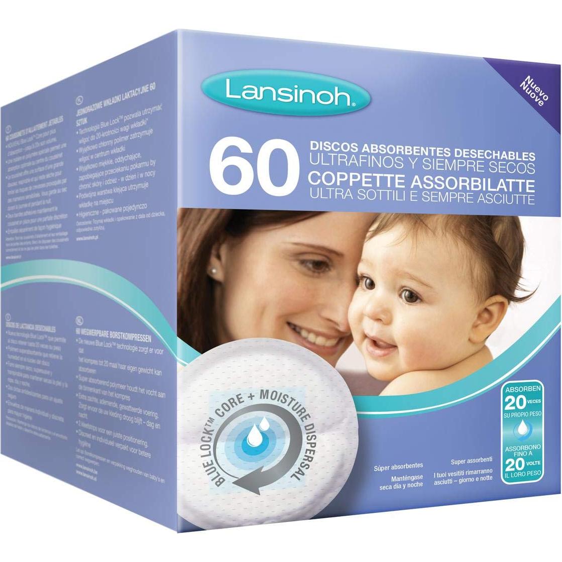 Almohadillas de Lactancia Desechables Lansinoh 60 Unidades
