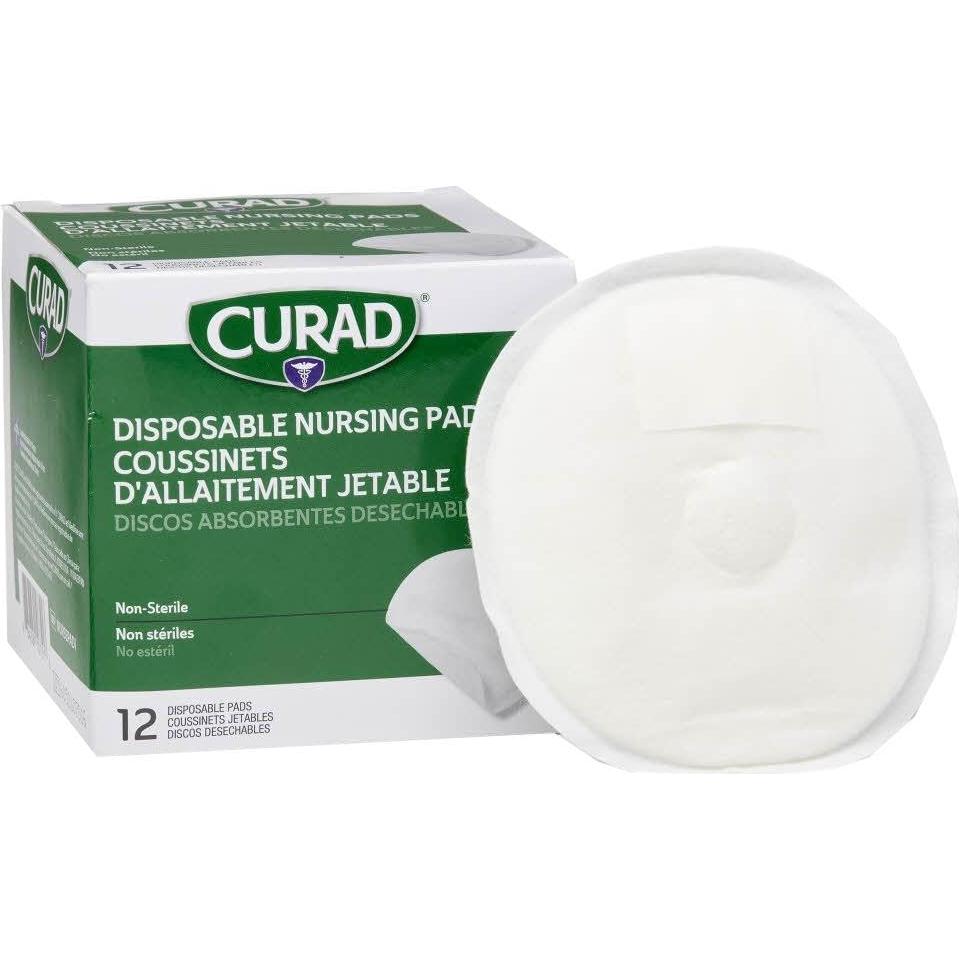 Almohadillas desechables para lactancia Curad, 12 unidades