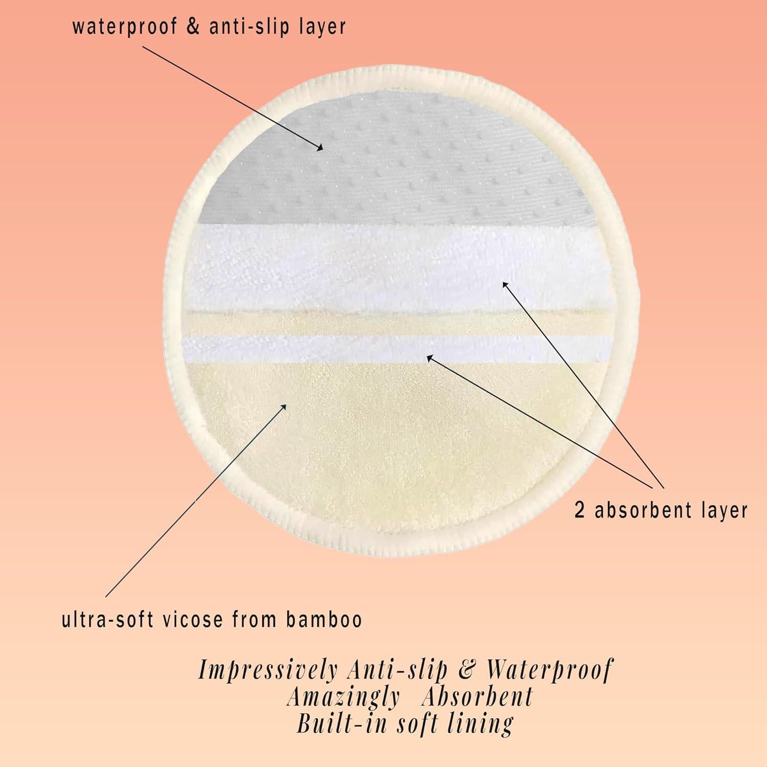 Compresas de Lactancia Reutilizables Soothe - 10 Unidades 12.7 cm