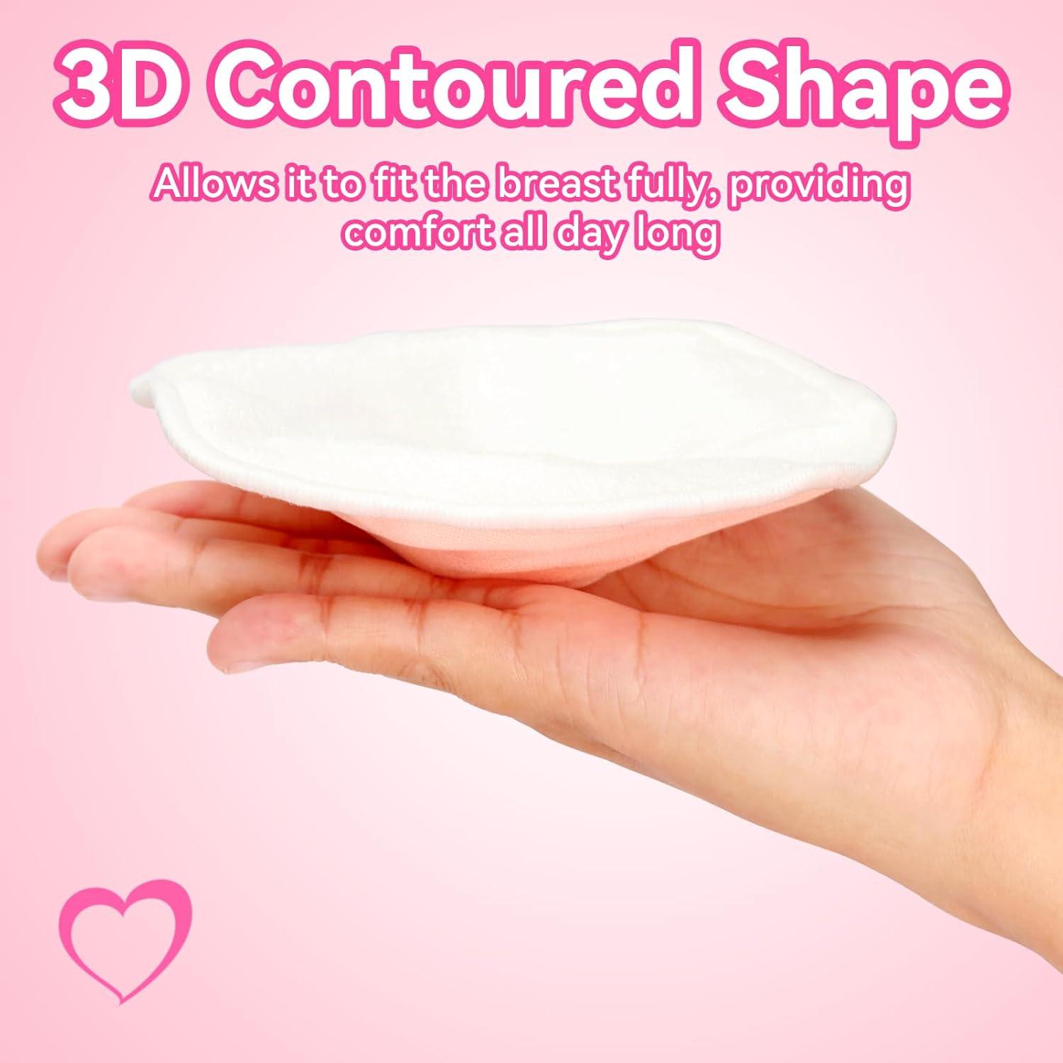 Almohadillas de Lactancia Reutilizables 14 Piezas Absorbentes 15cm