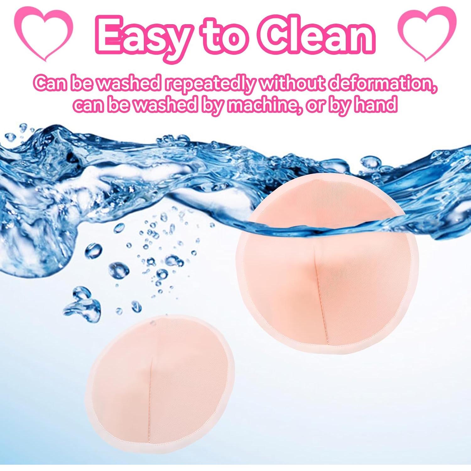 Almohadillas de Lactancia Reutilizables 14 Piezas Absorbentes 15cm