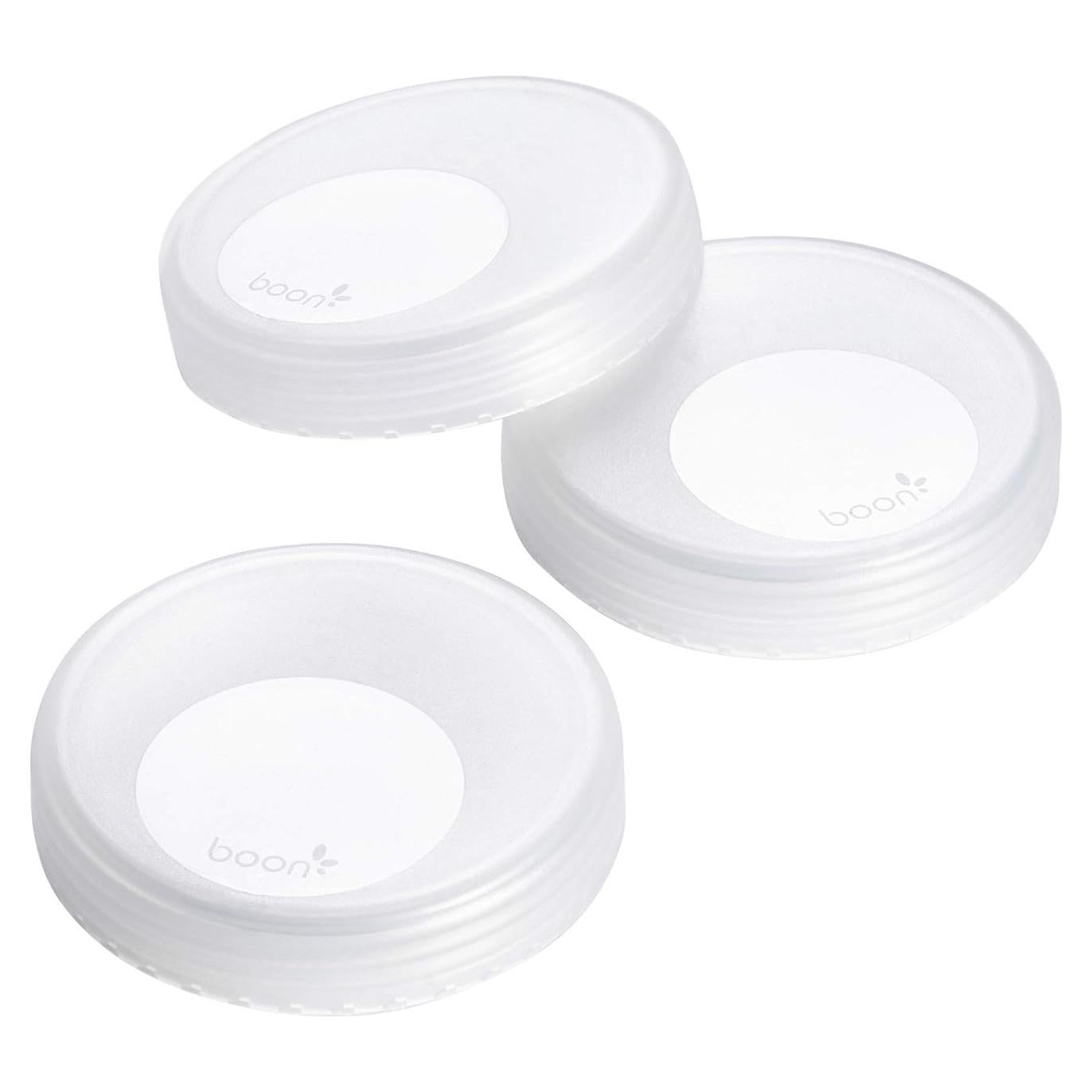 Tapas de Almacenamiento de Leche Materna Boon Nursh - Paquete de 3