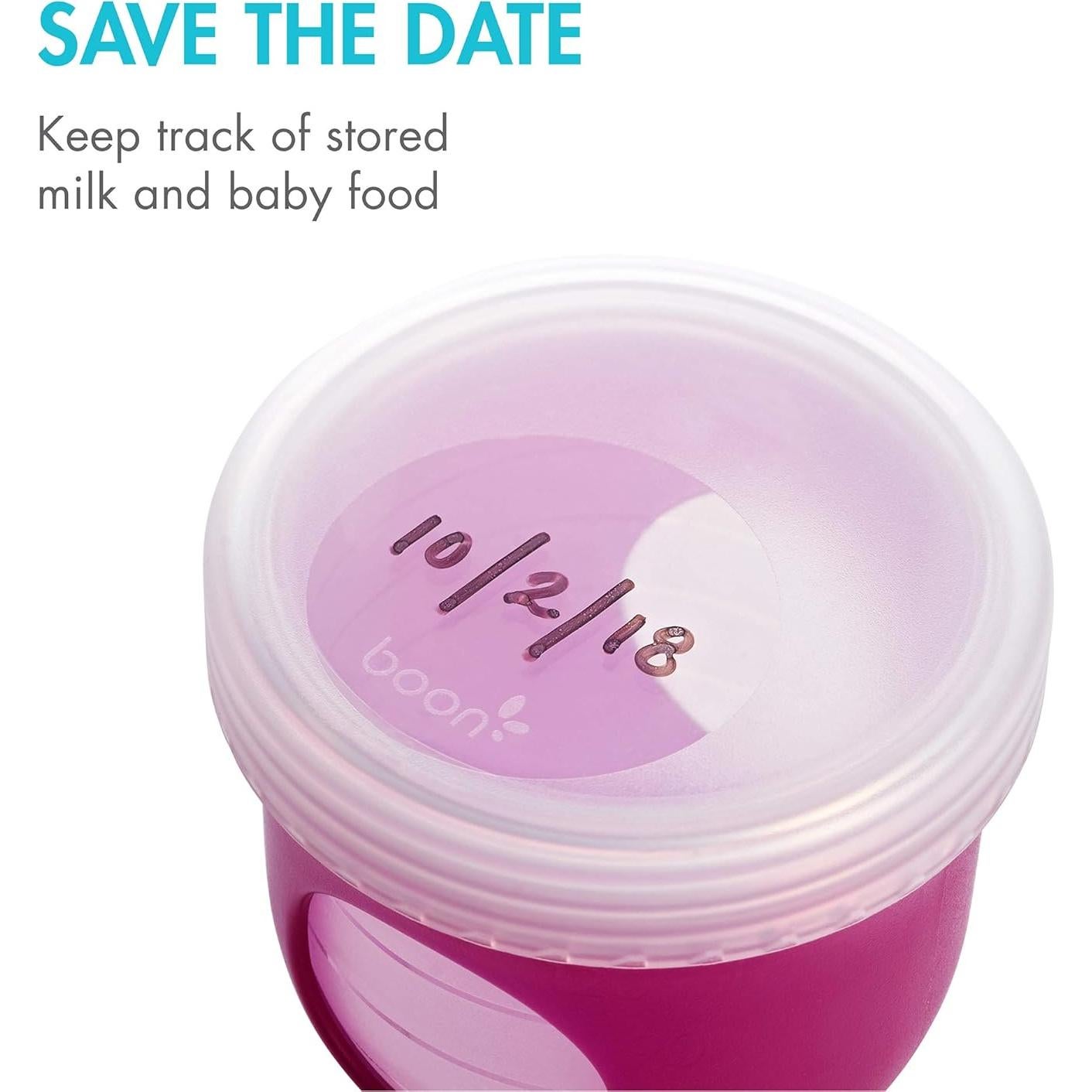 Tapas de Almacenamiento de Leche Materna Boon Nursh - Paquete de 3