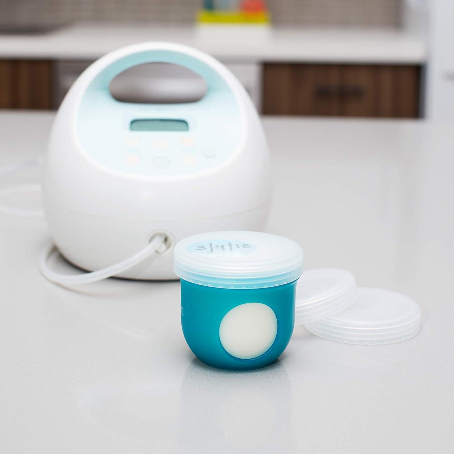 Tapas de Almacenamiento de Leche Materna Boon Nursh - Paquete de 3