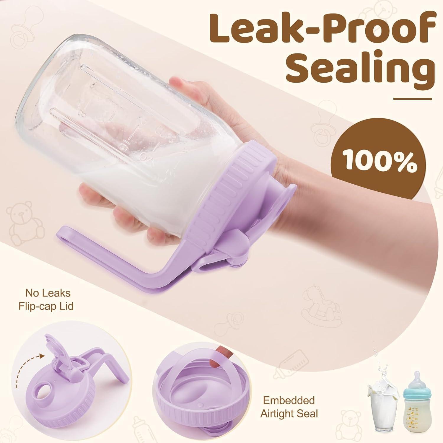 Jarra de Leche Materna AoeJarry 0.95L con Tapa a Prueba de Fugas