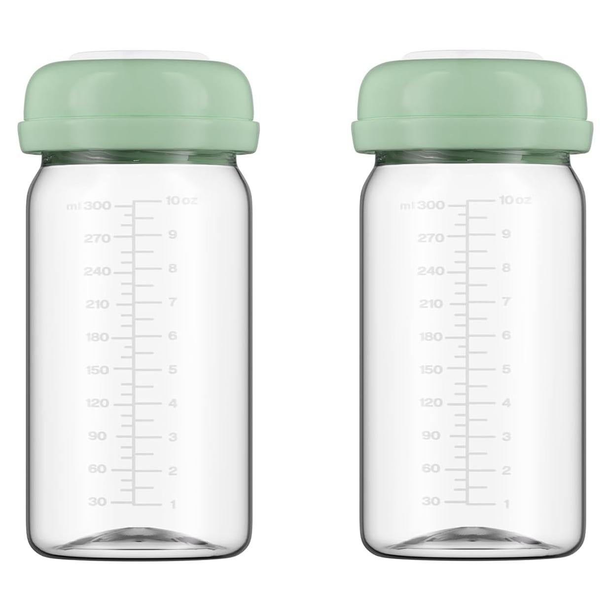 Botellas de Almacenamiento de Leche Materna BDICOVE 300ml 2 Pcs