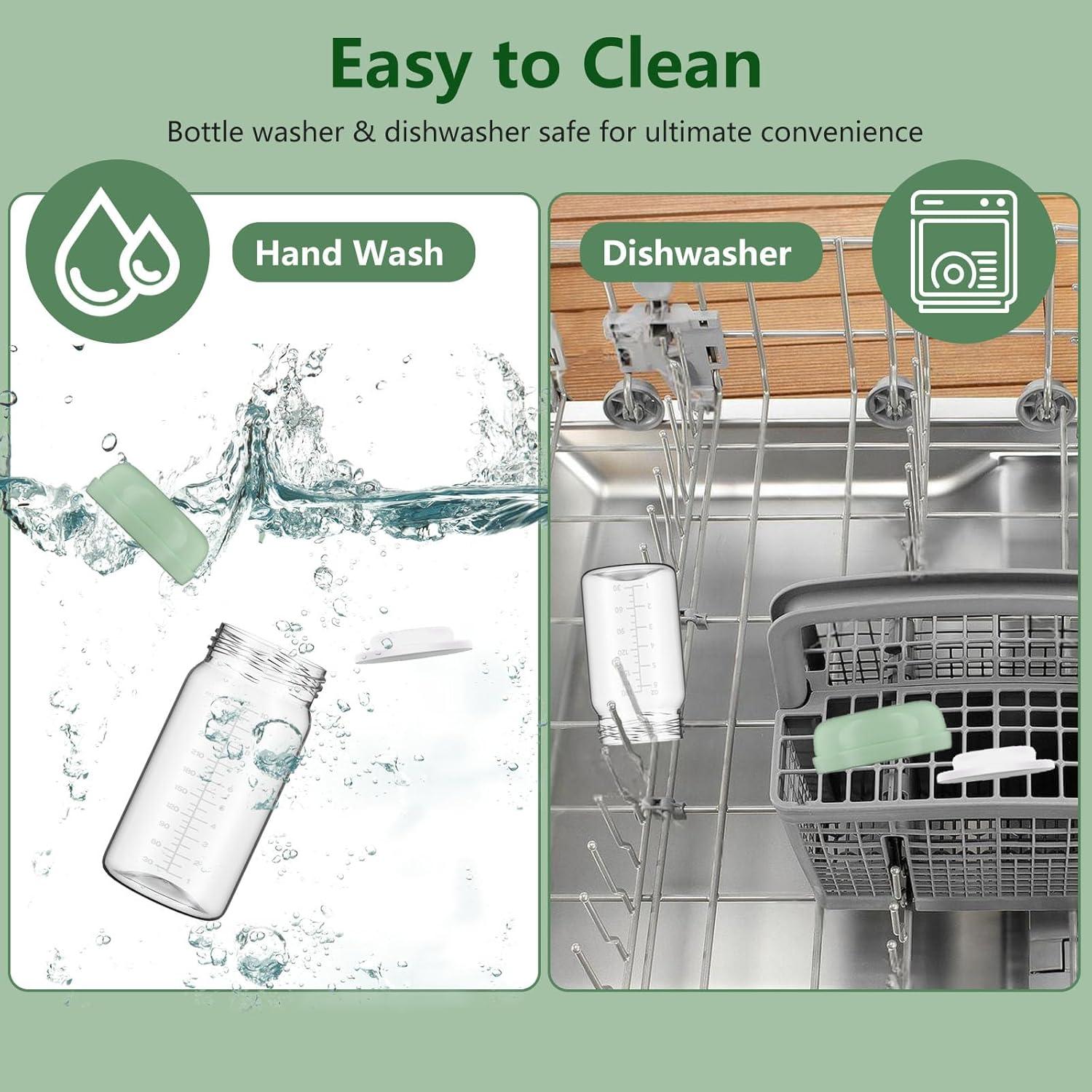 Botellas de Almacenamiento de Leche Materna BDICOVE 300ml 2 Pcs