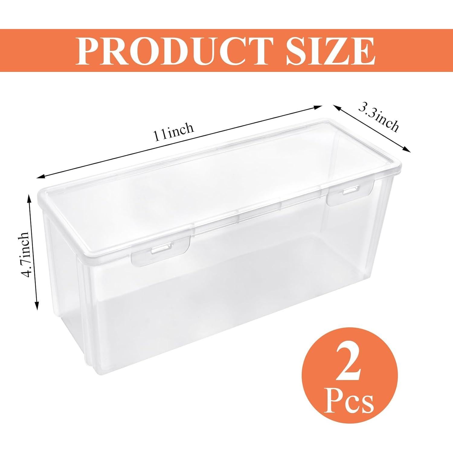 2 Organizadores de Almacenamiento para Congelador Milkary 28x8.4cm