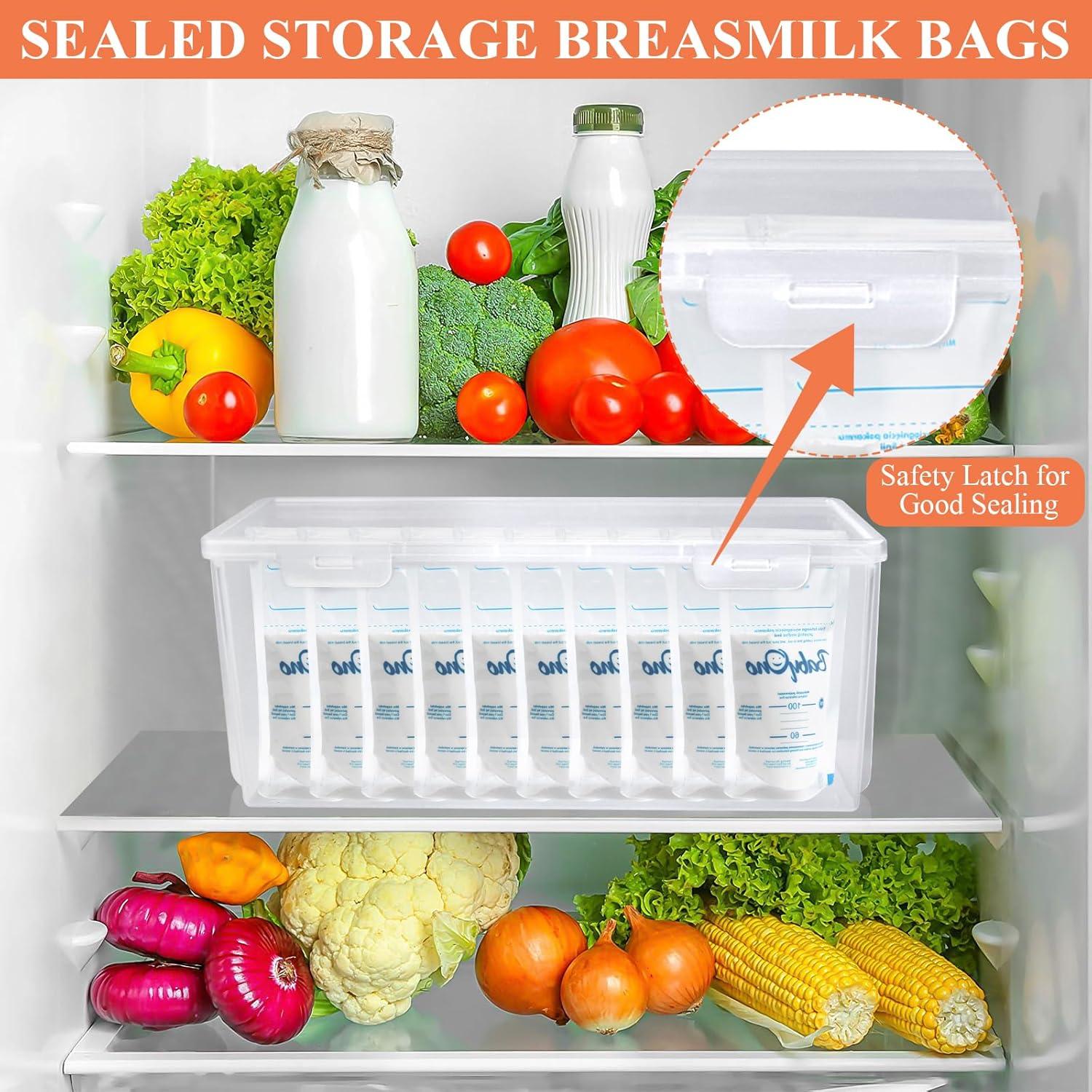 2 Organizadores de Almacenamiento para Congelador Milkary 28x8.4cm