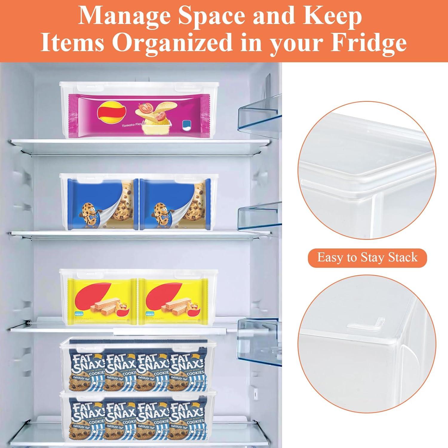 2 Organizadores de Almacenamiento para Congelador Milkary 28x8.4cm