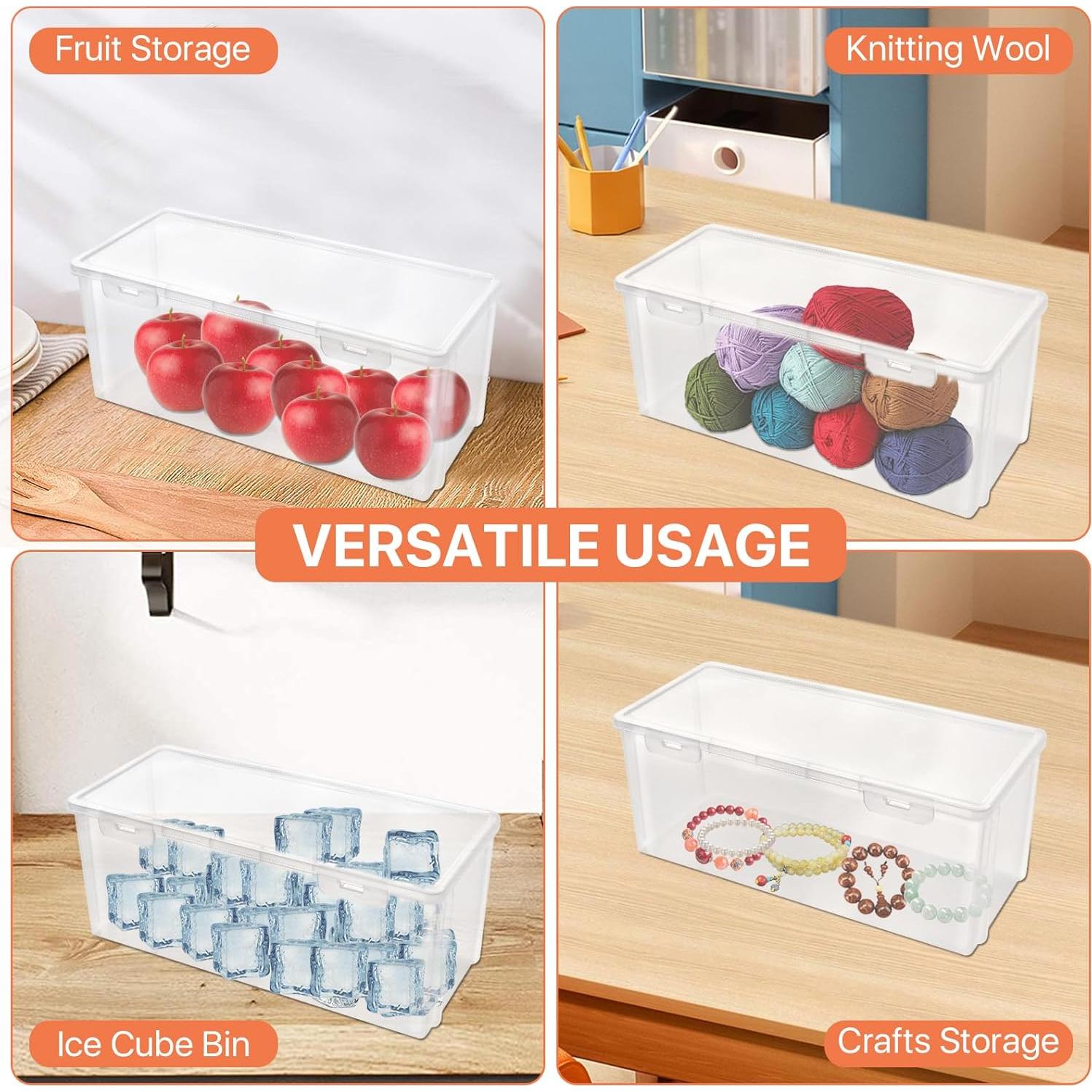 2 Organizadores de Almacenamiento para Congelador Milkary 28x8.4cm