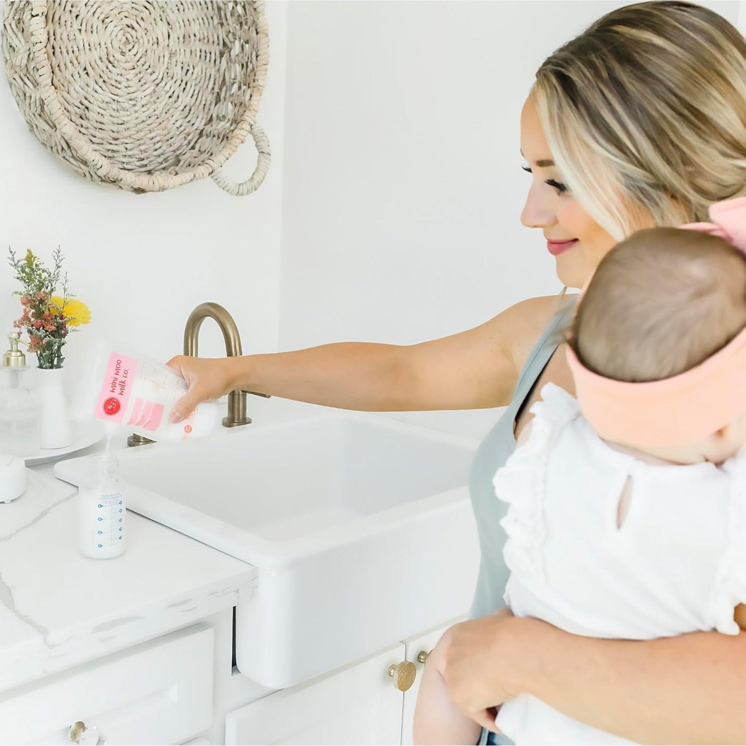 Bolsas de Almacenamiento de Leche Materna Mini Moo 100 Unidades 236.6 ml