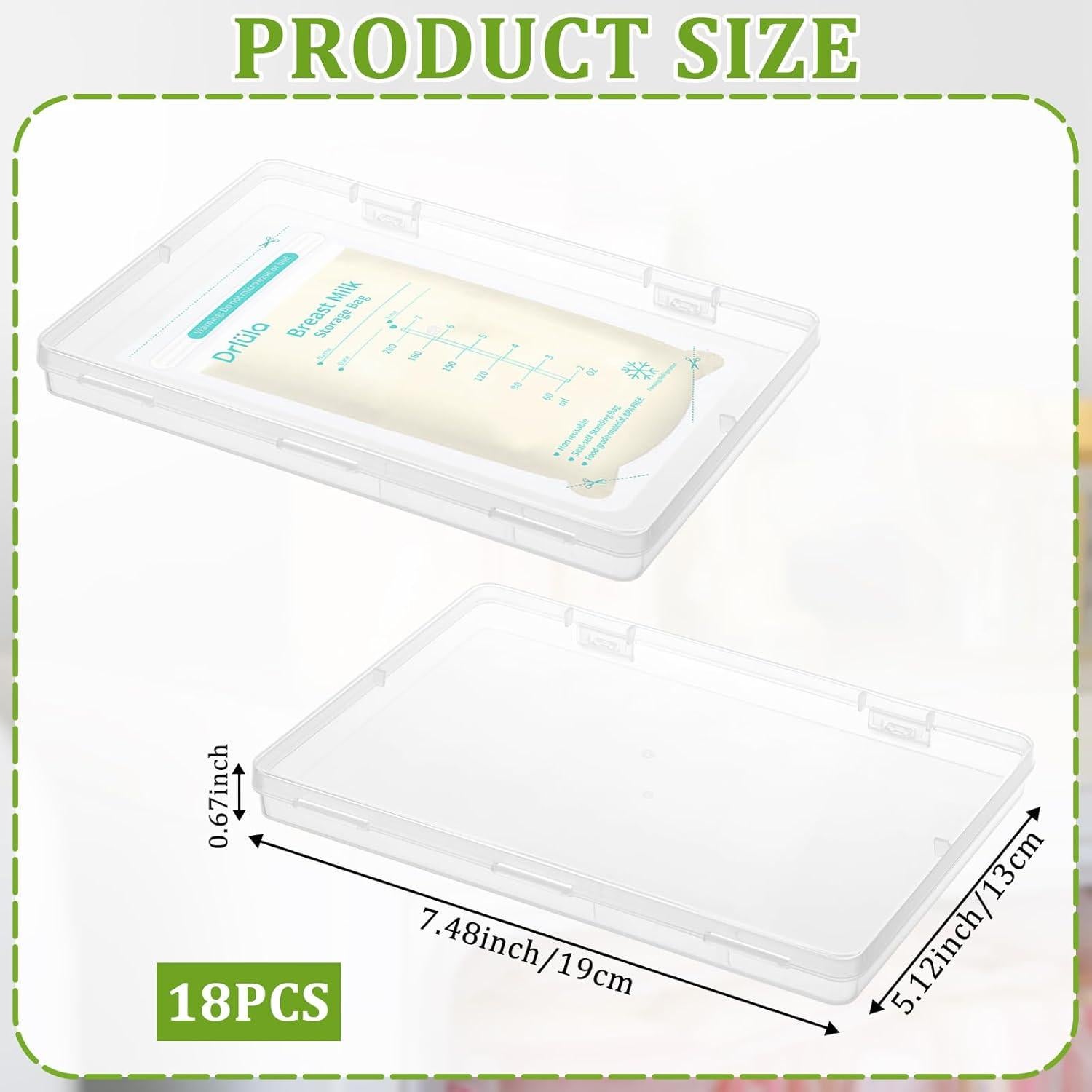 Organizador de Almacenamiento de Leche Materna Sibosen 18 Pcs