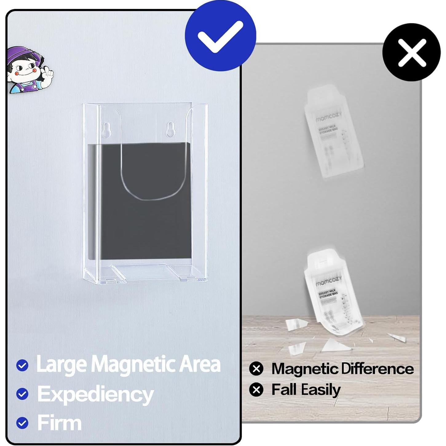 Soporte Magnético para Bolsas de Leche Materna XGKCNHOM 10x2.5x15cm