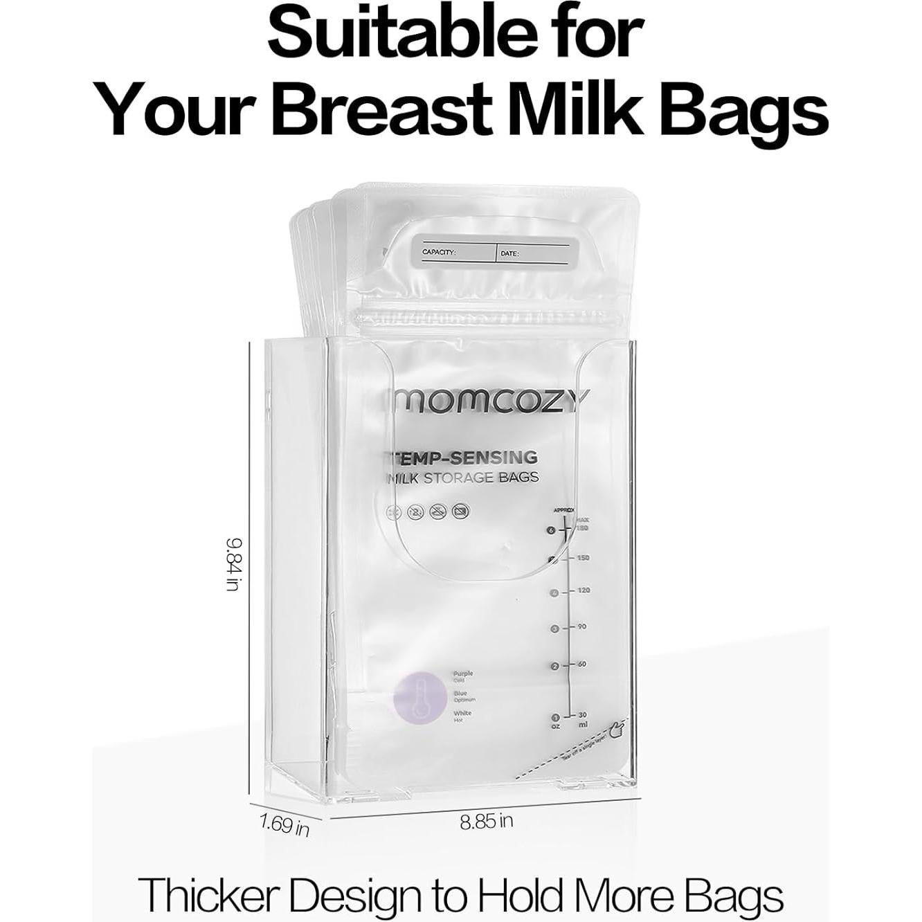 Soporte Magnético para Bolsas de Leche Materna XGKCNHOM 10x2.5x15cm