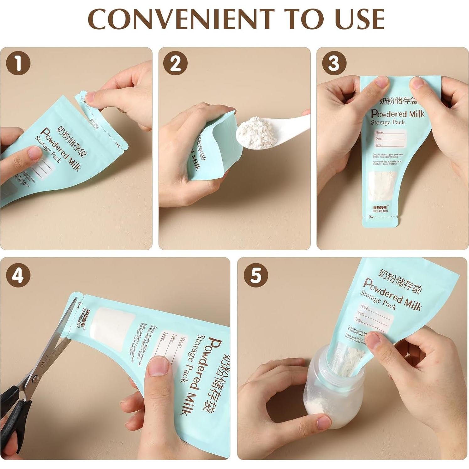 Bolsas de Almacenamiento de Leche Kisangel 90pcs Desechables