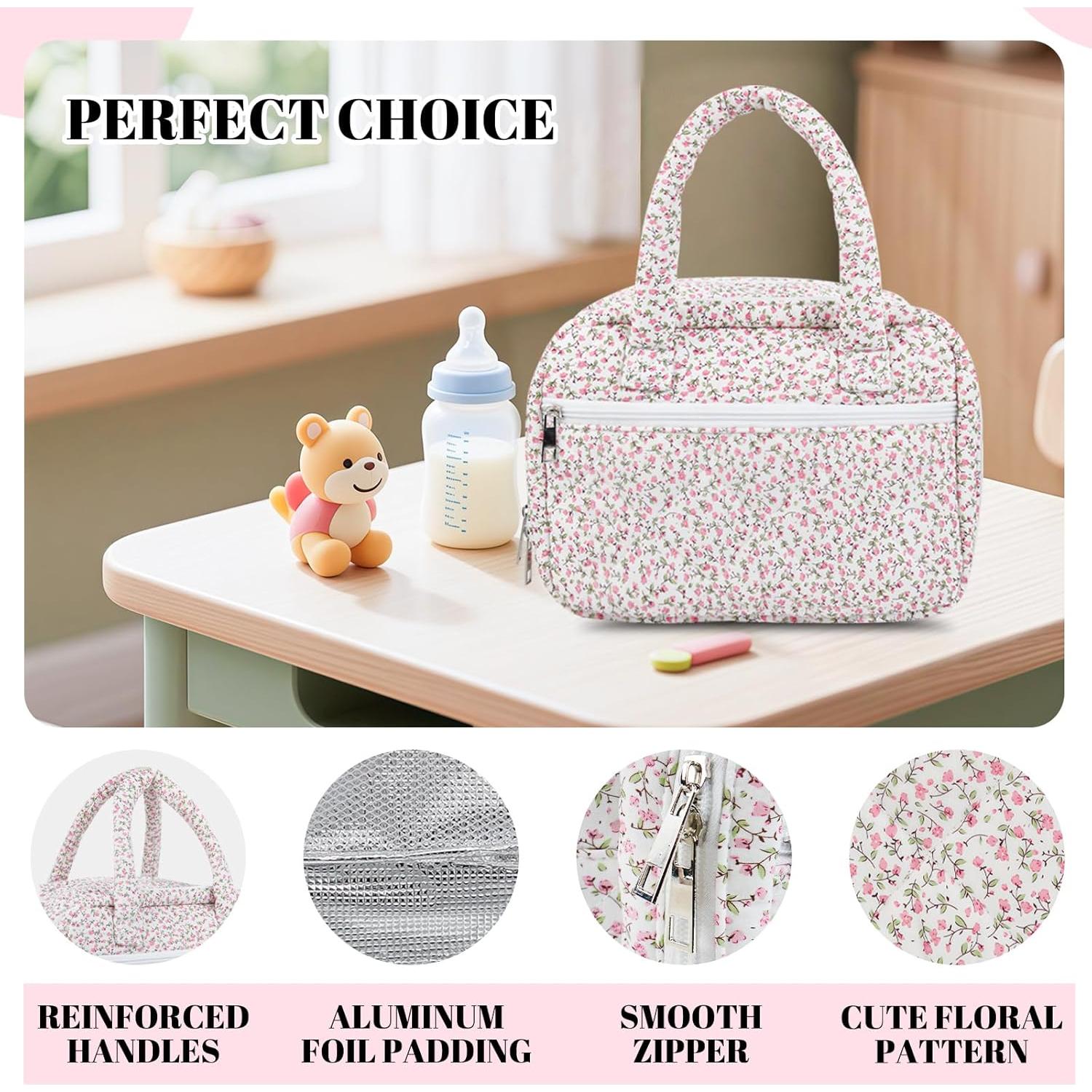 Bolsa para Bomba de Pecho Portátil Rosa - Compatible Elvie, Willow, Momcozy