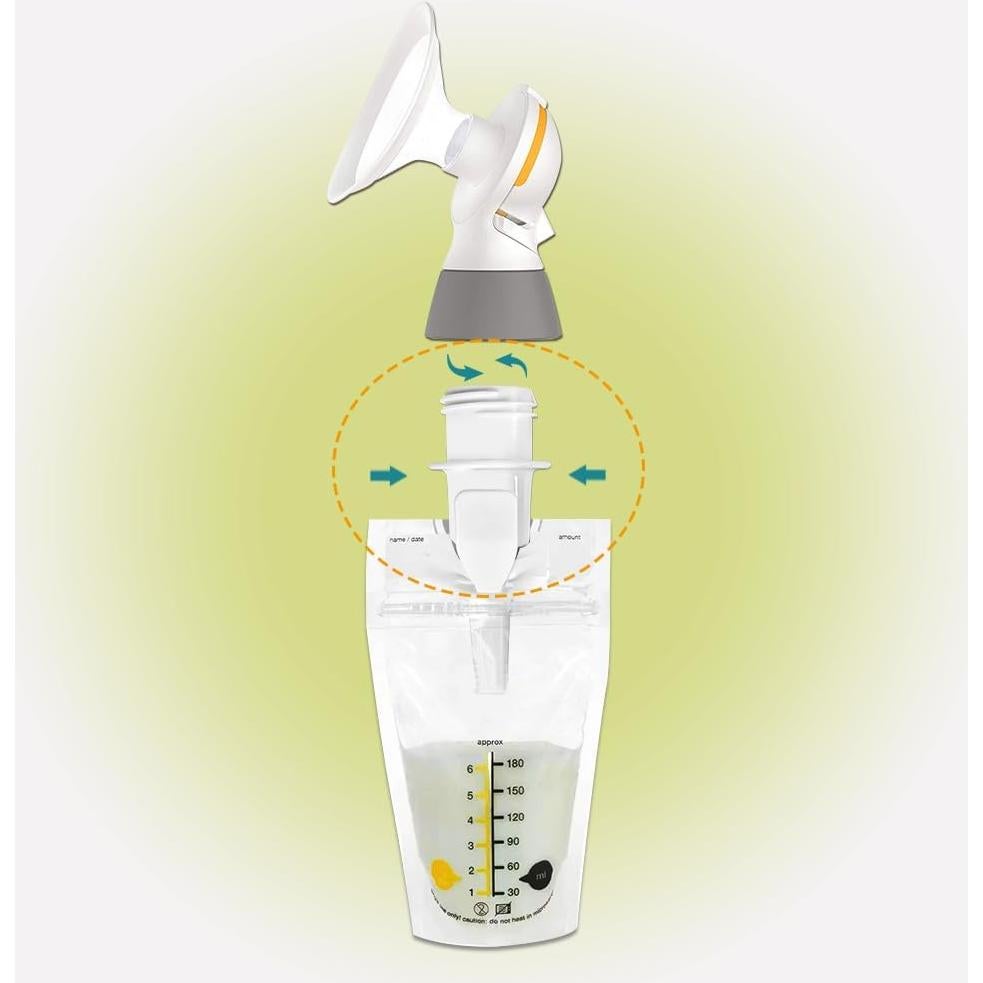 Adaptador de bolsa de almacenamiento de leche PumpMom PM-1047