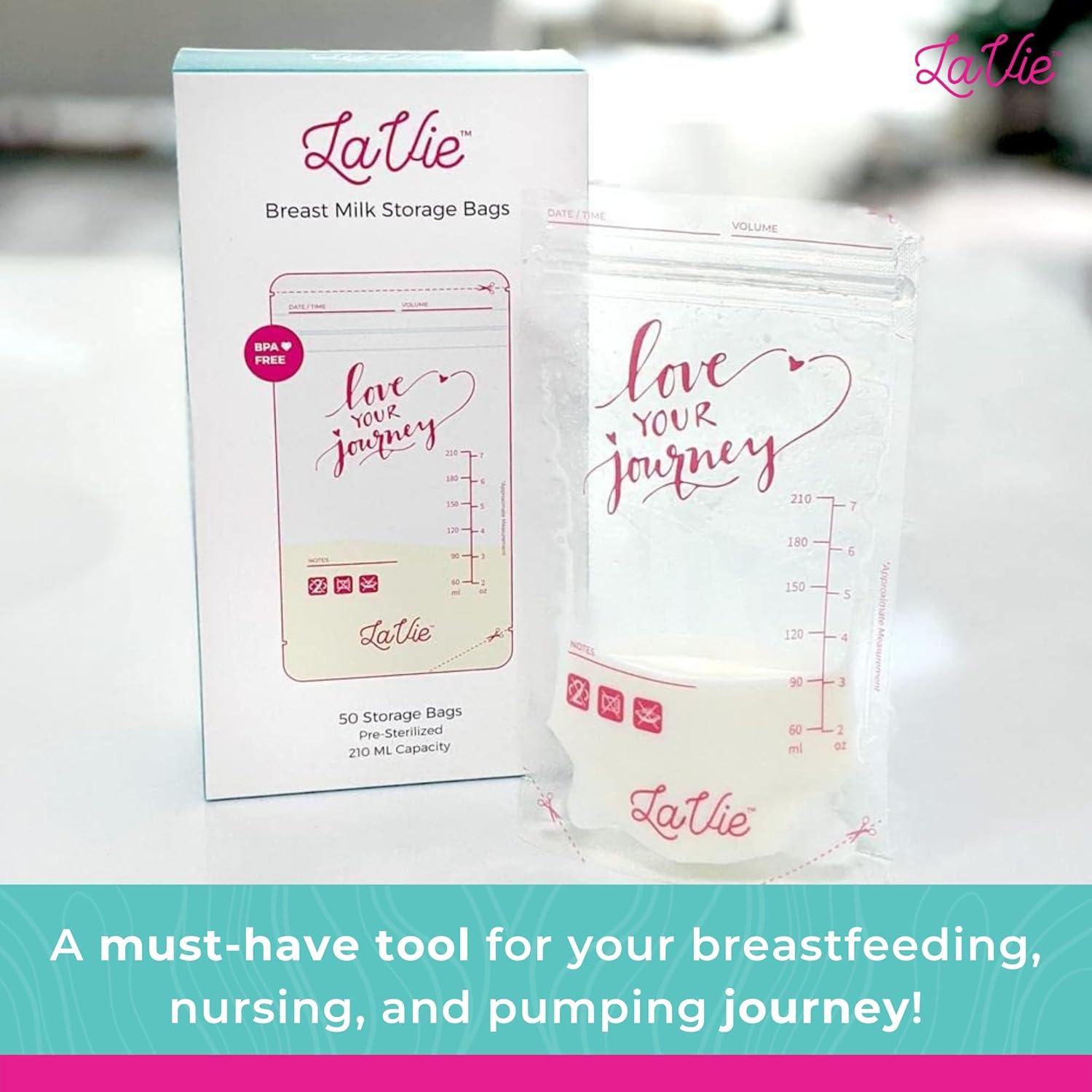 Bolsas de Almacenamiento de Leche Materna LaVie 50 Unidades 198 ml