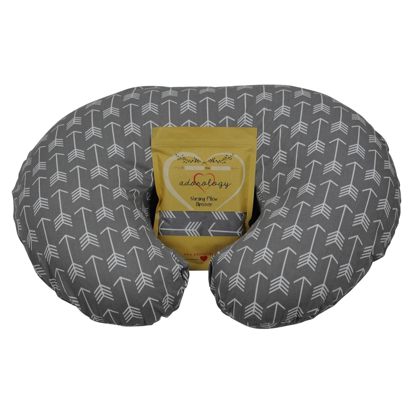 Funda de Almohada de Lactancia Adorology Gris 53x69 cm