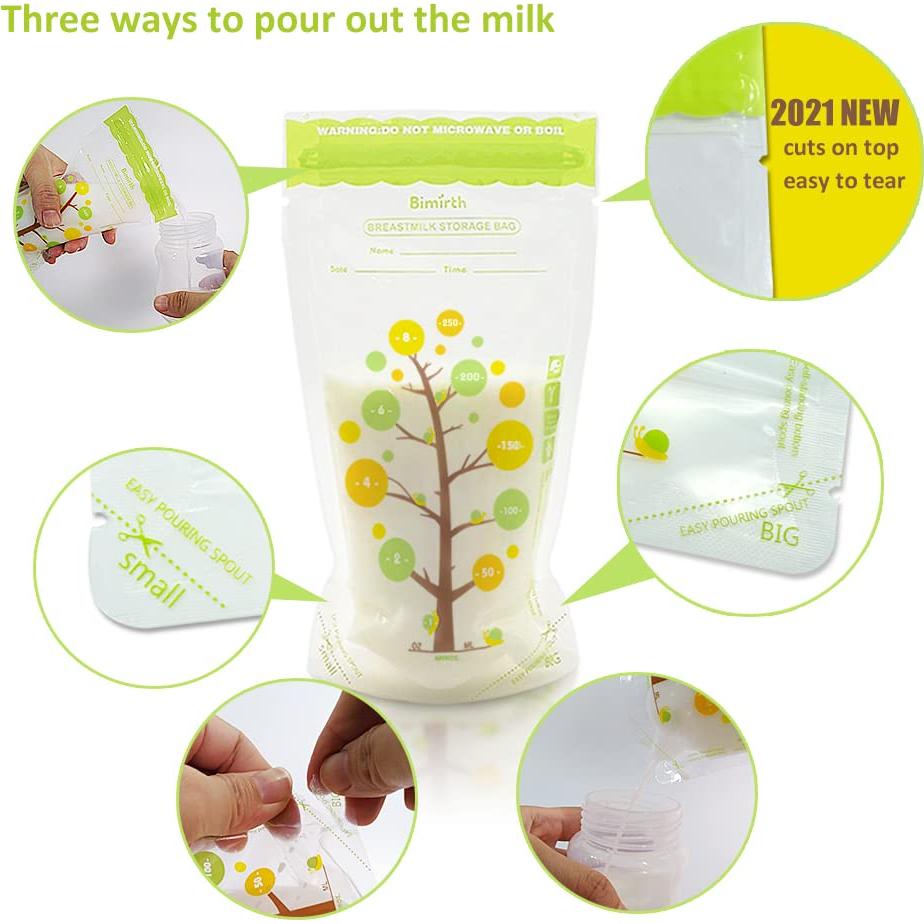 Bolsas de Almacenamiento de Leche Materna Bimirth 226ml 112 Unidades