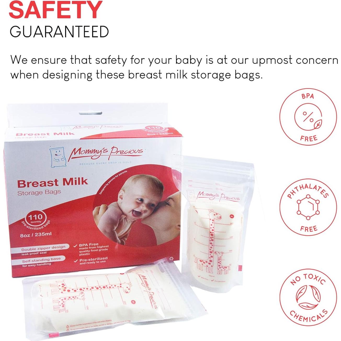 Bolsas de Almacenamiento de Leche Materna Mommy's Precious 235 ml