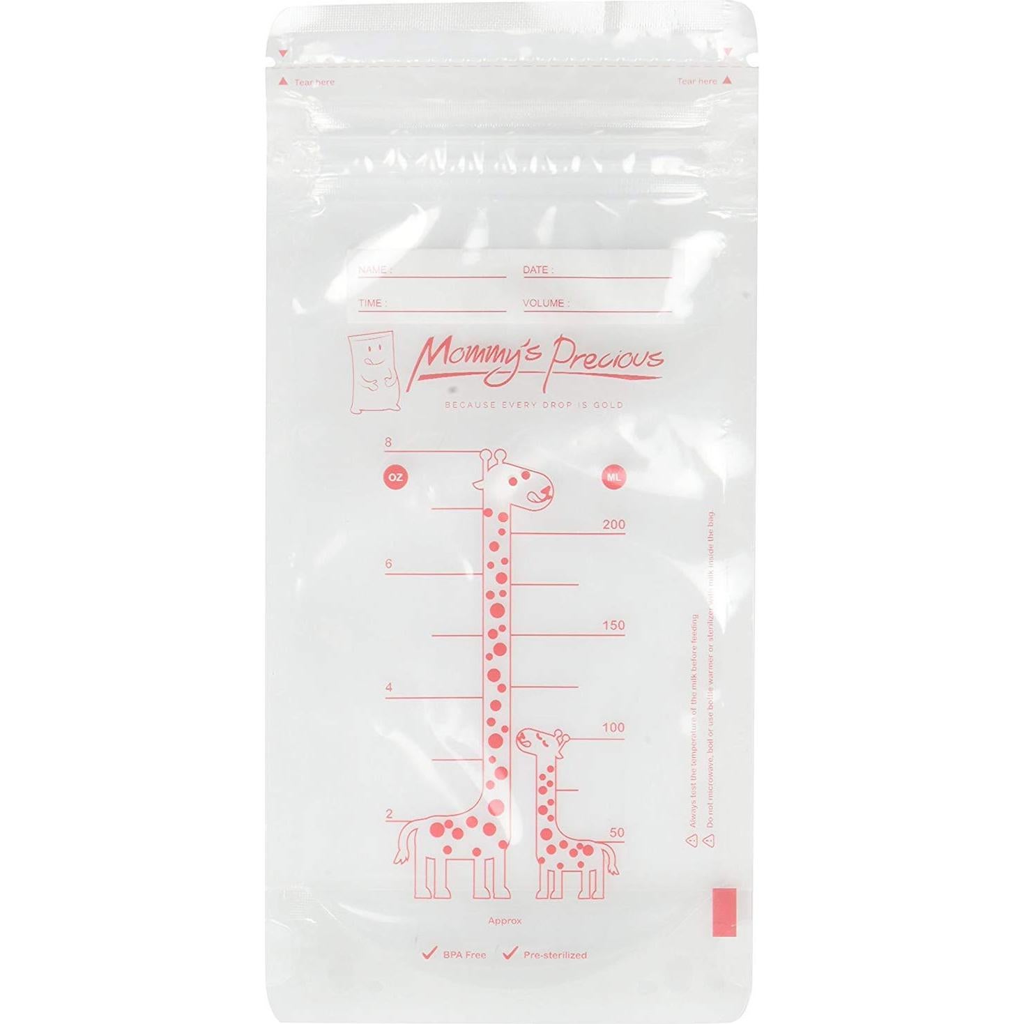 Bolsas de Almacenamiento de Leche Materna Mommy's Precious 235 ml