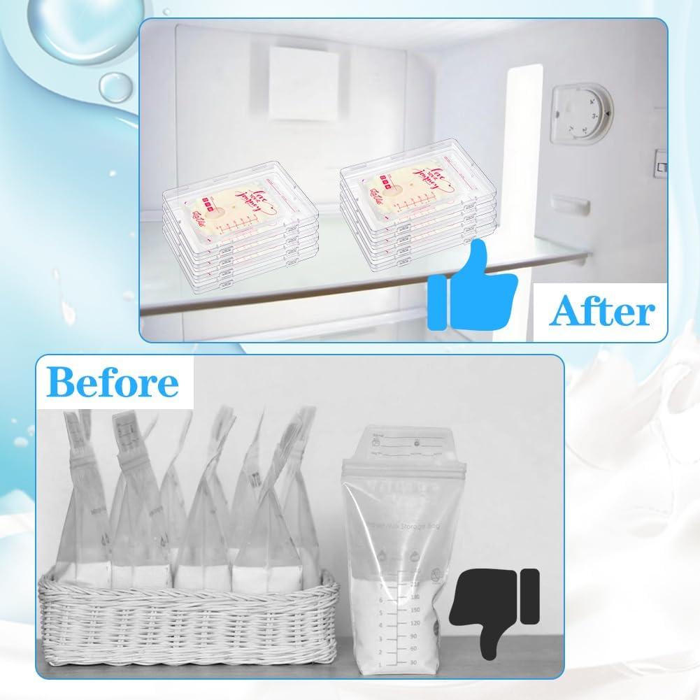 Organizador de Almacenamiento de Leche Materna GRETJOB 8 Pcs
