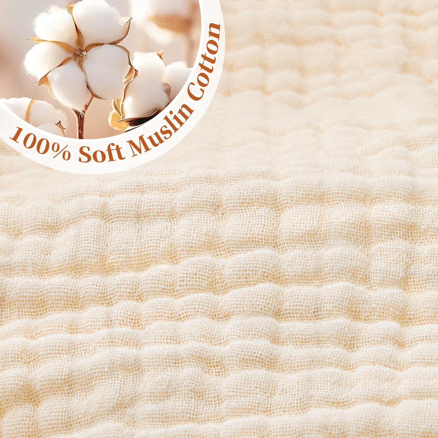 Funda de Almohada de Lactancia Pro Goleem 100% Algodón Muslin - 2 Piezas