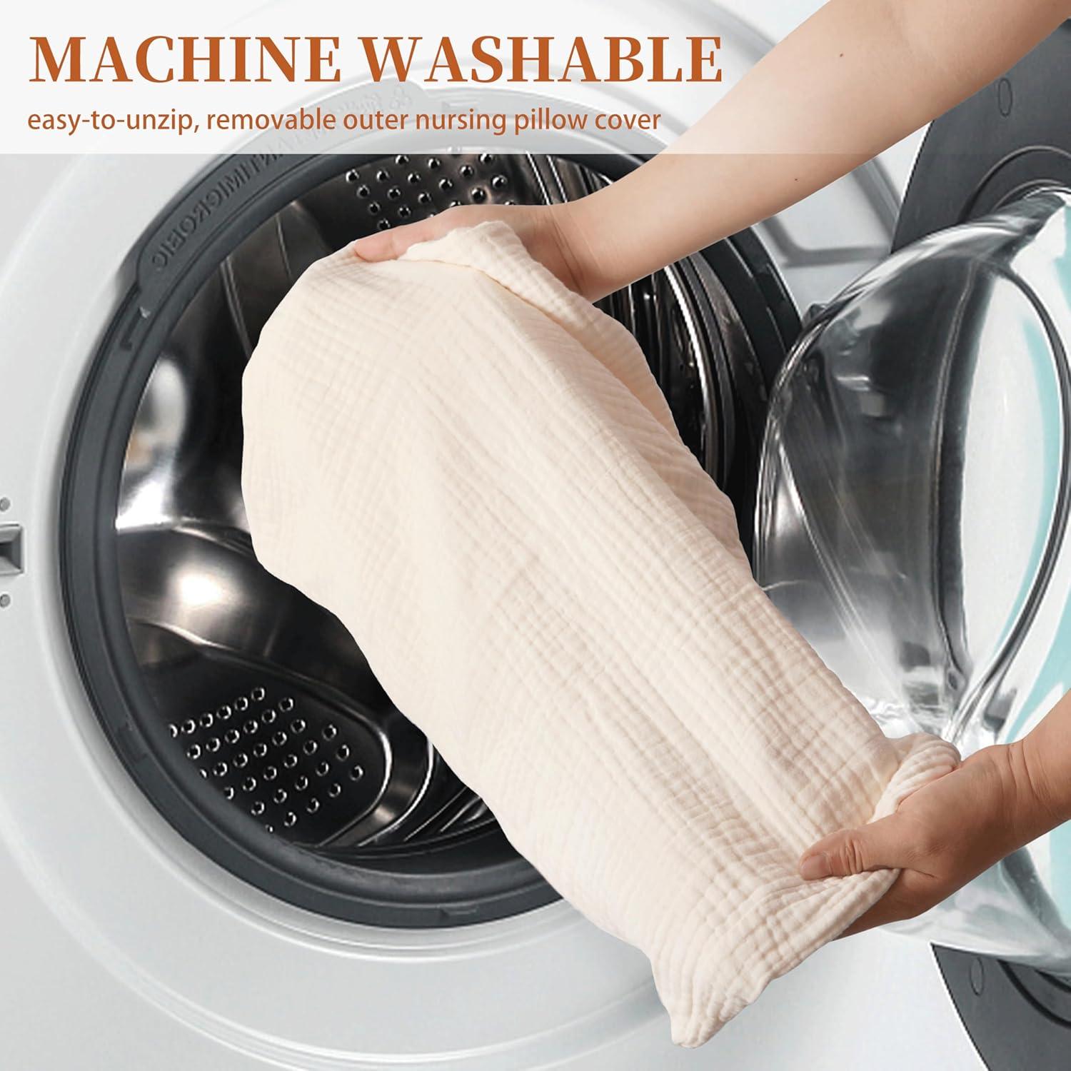 Funda de Almohada de Lactancia Pro Goleem 100% Algodón Muslin - 2 Piezas