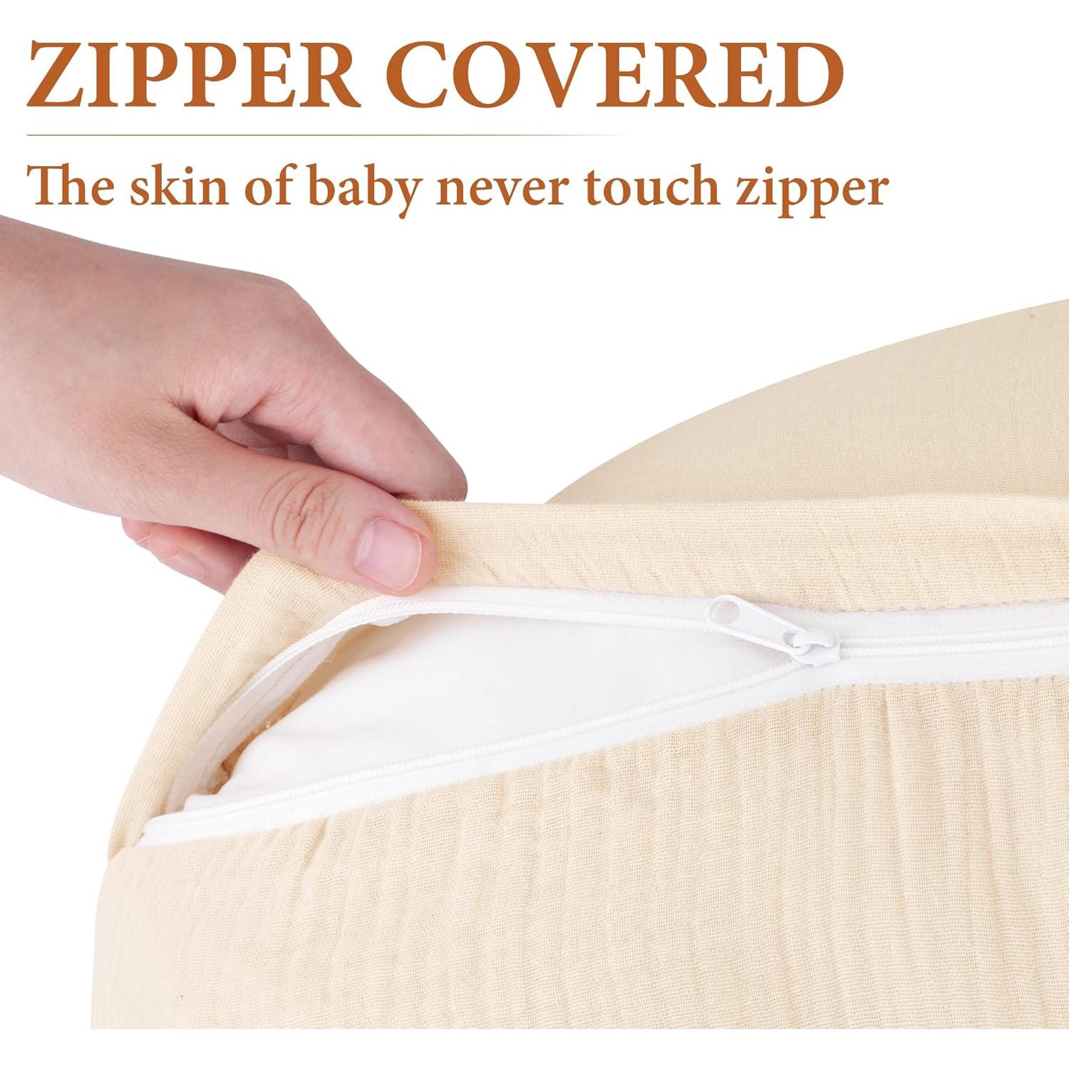 Funda de Almohada de Lactancia Pro Goleem 100% Algodón Muslin - 2 Piezas