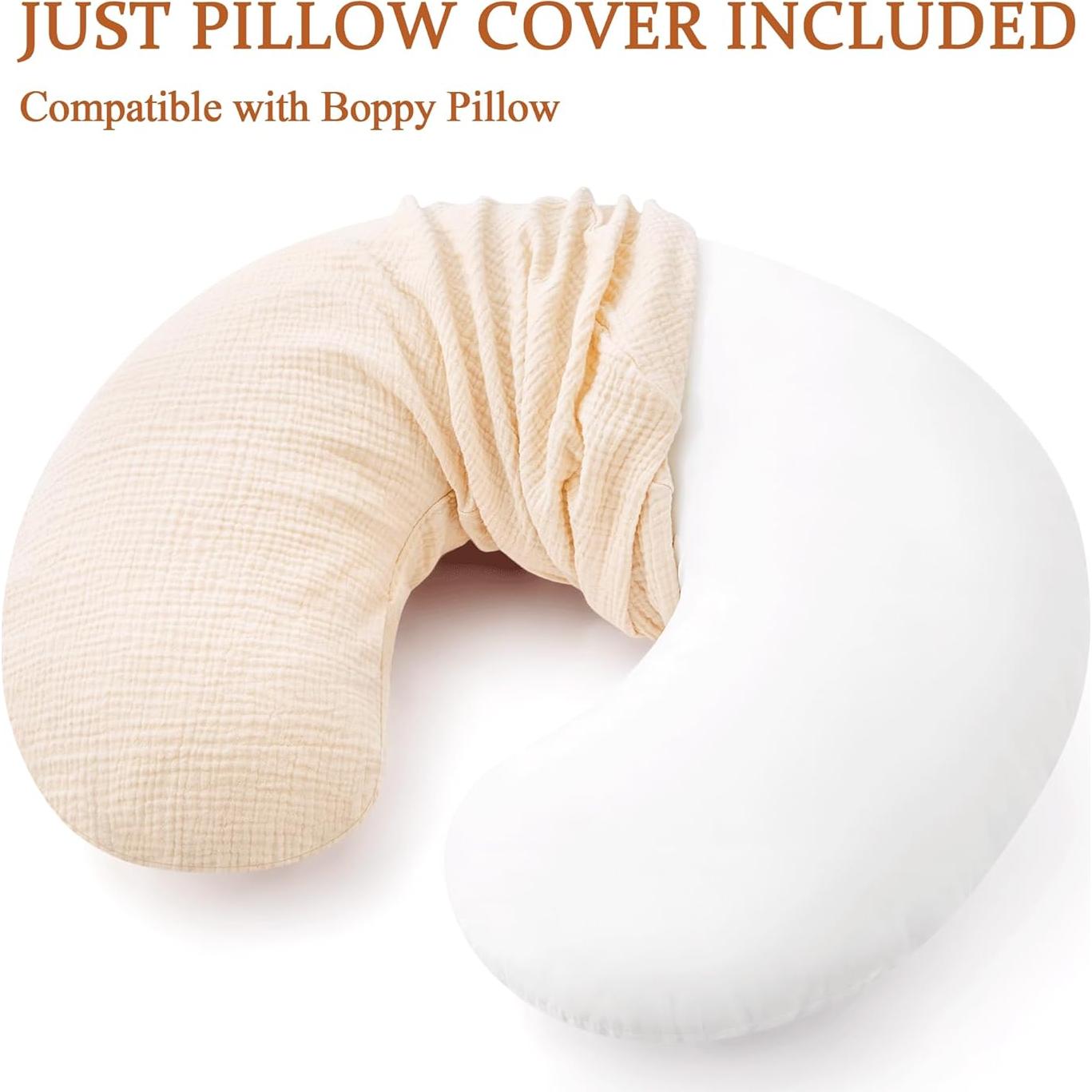 Funda de Almohada de Lactancia Pro Goleem 100% Algodón Muslin - 2 Piezas