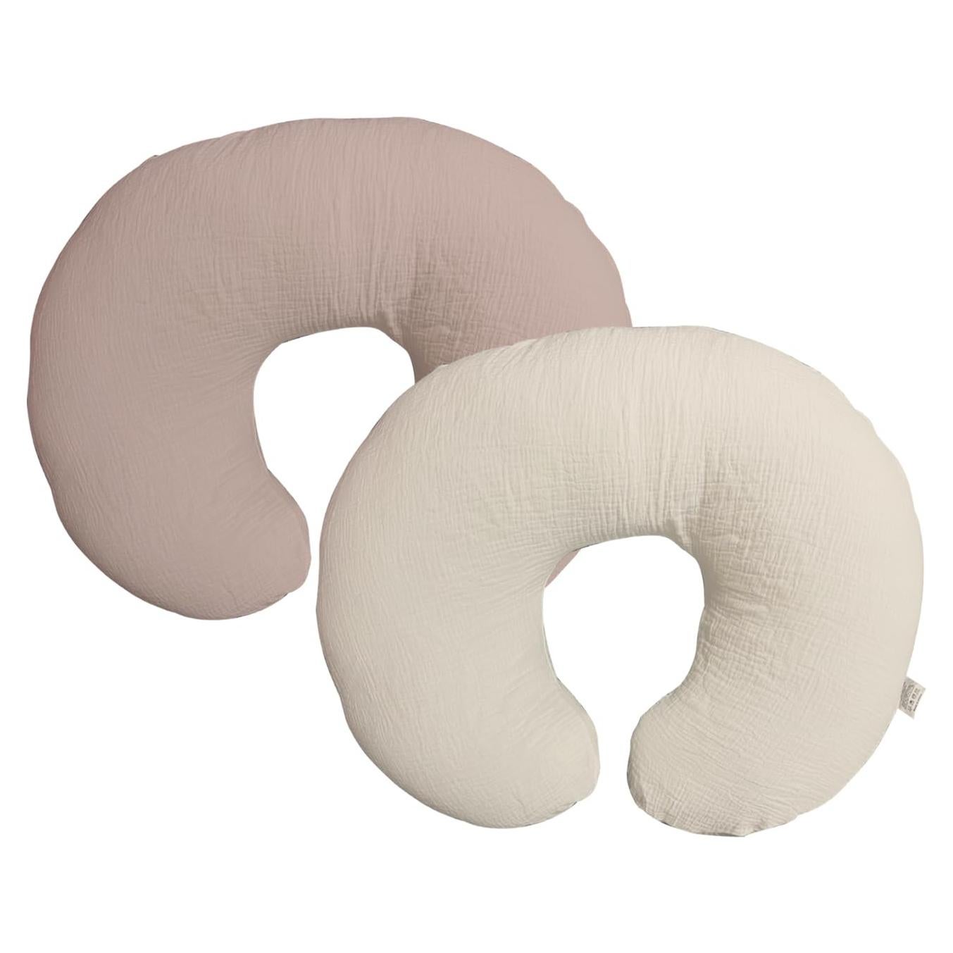 Funda de Almohada de Lactancia Lethooly Algodón Muselina 57x46cm