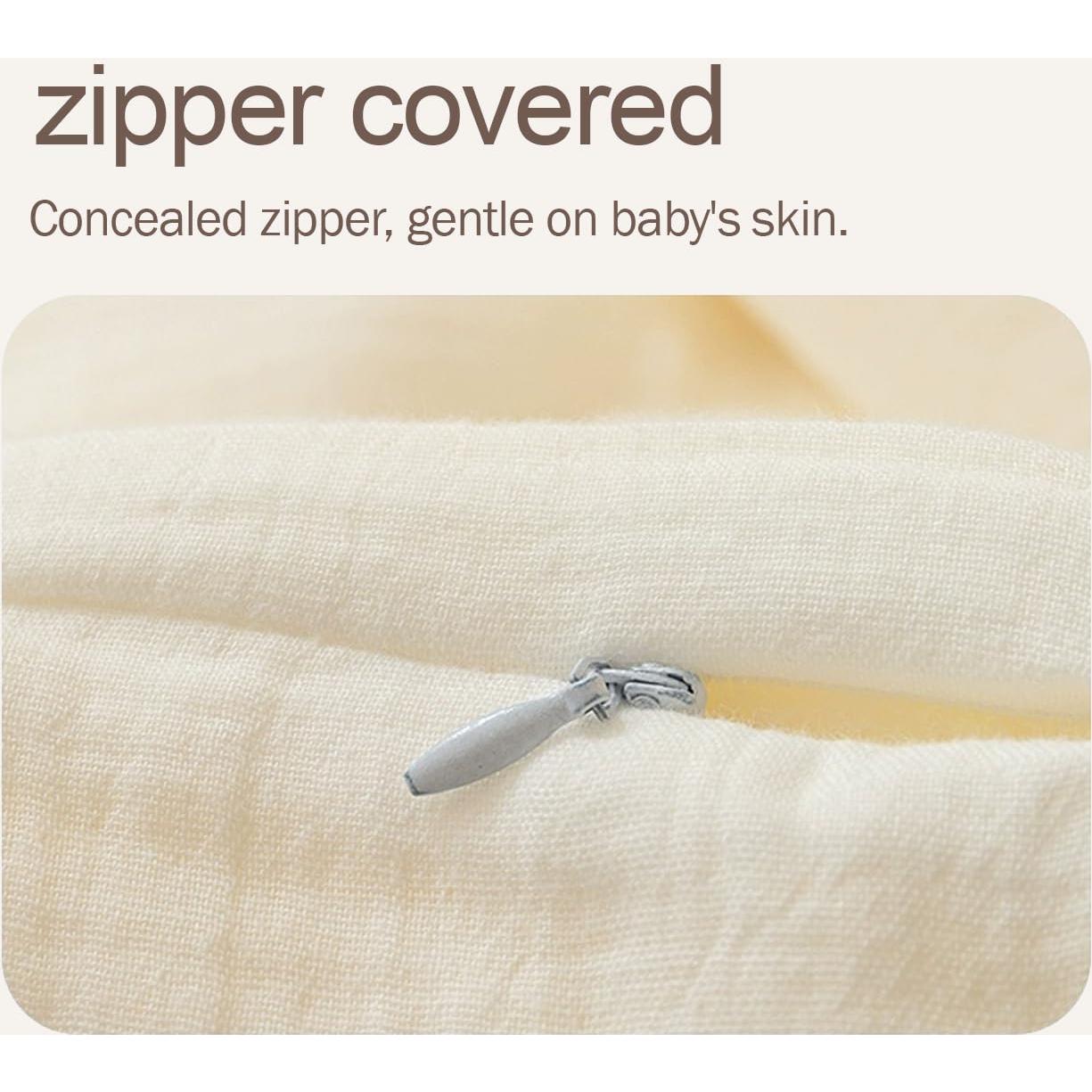 Funda de Almohada de Lactancia Lethooly Algodón Muselina 57x46cm