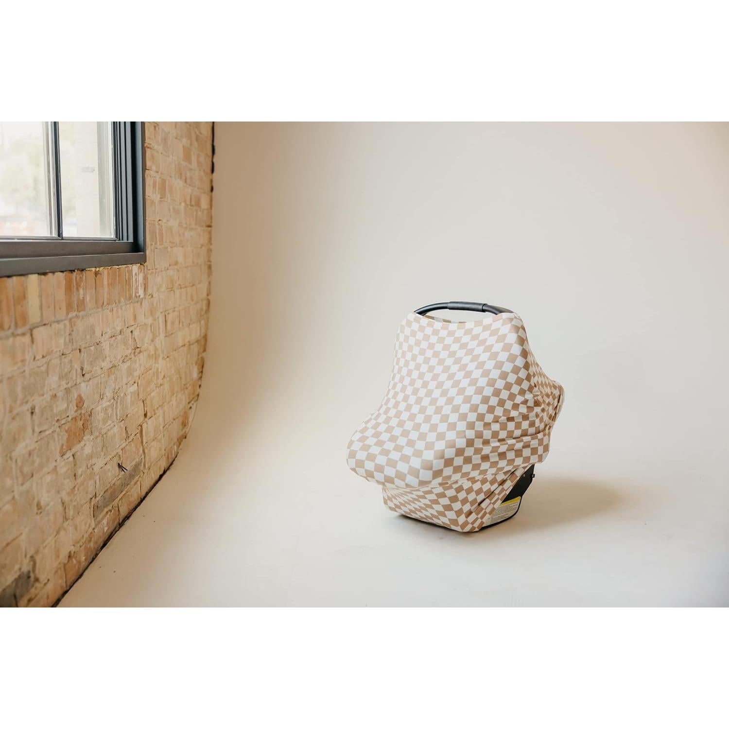 Copper Pearl Multi-Use Cover: Car Seat Covers, Nursing Cover, and Stroller Cover for Sun - Stretchy Fabric, All-Season Use, Stylish Designs, Easy Access for Moms - Rad