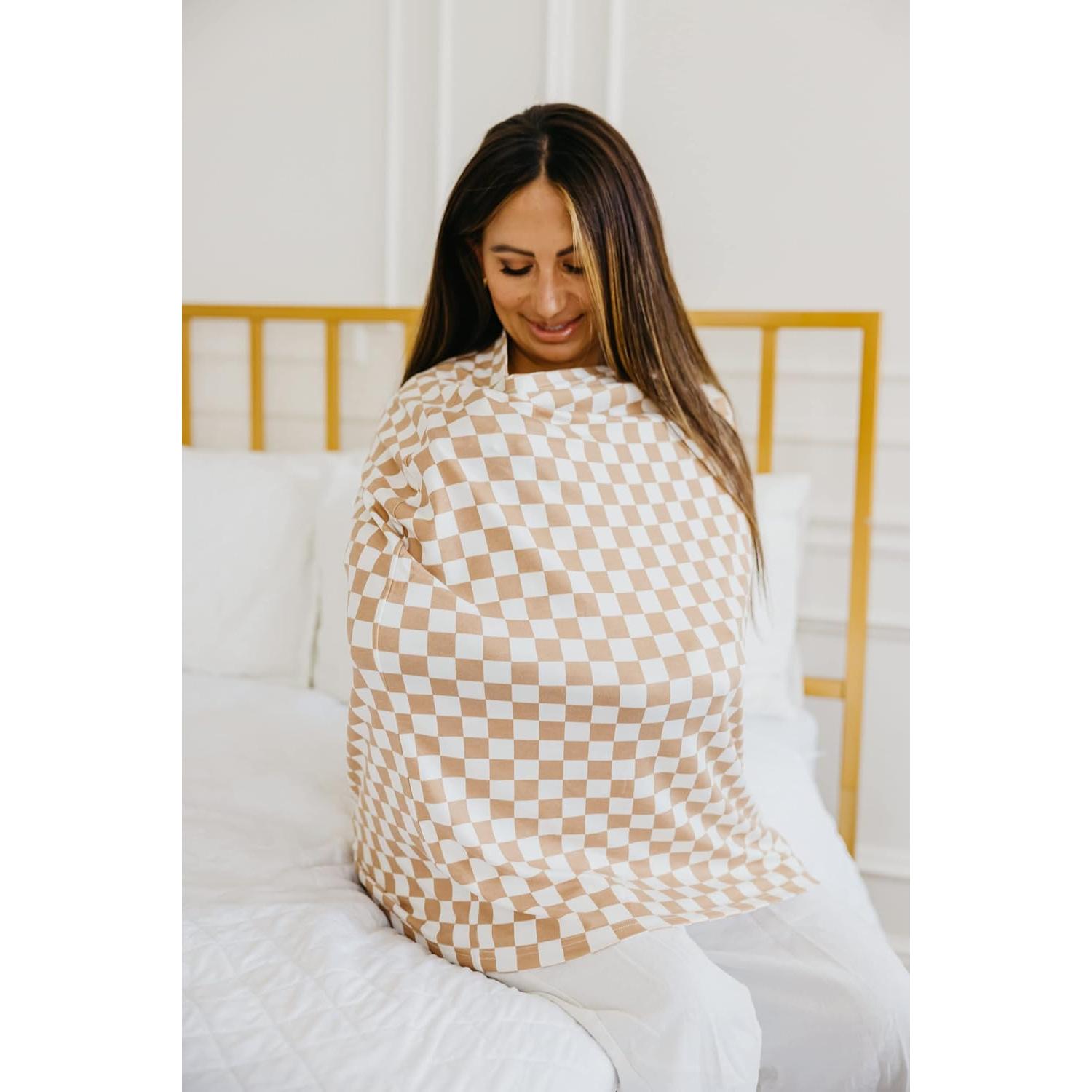 Copper Pearl Multi-Use Cover: Car Seat Covers, Nursing Cover, and Stroller Cover for Sun - Stretchy Fabric, All-Season Use, Stylish Designs, Easy Access for Moms - Rad